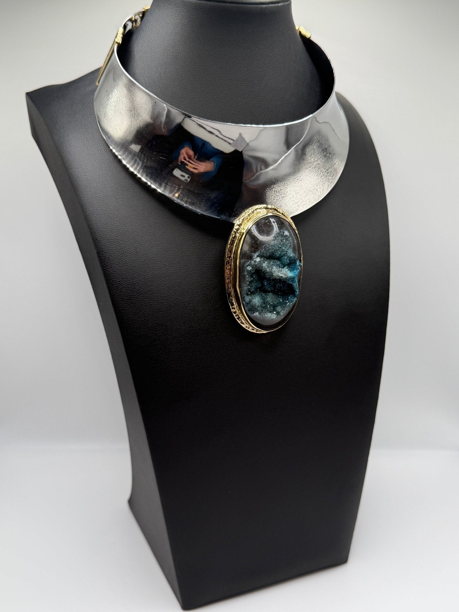 Teal collar - AVA Jewelry