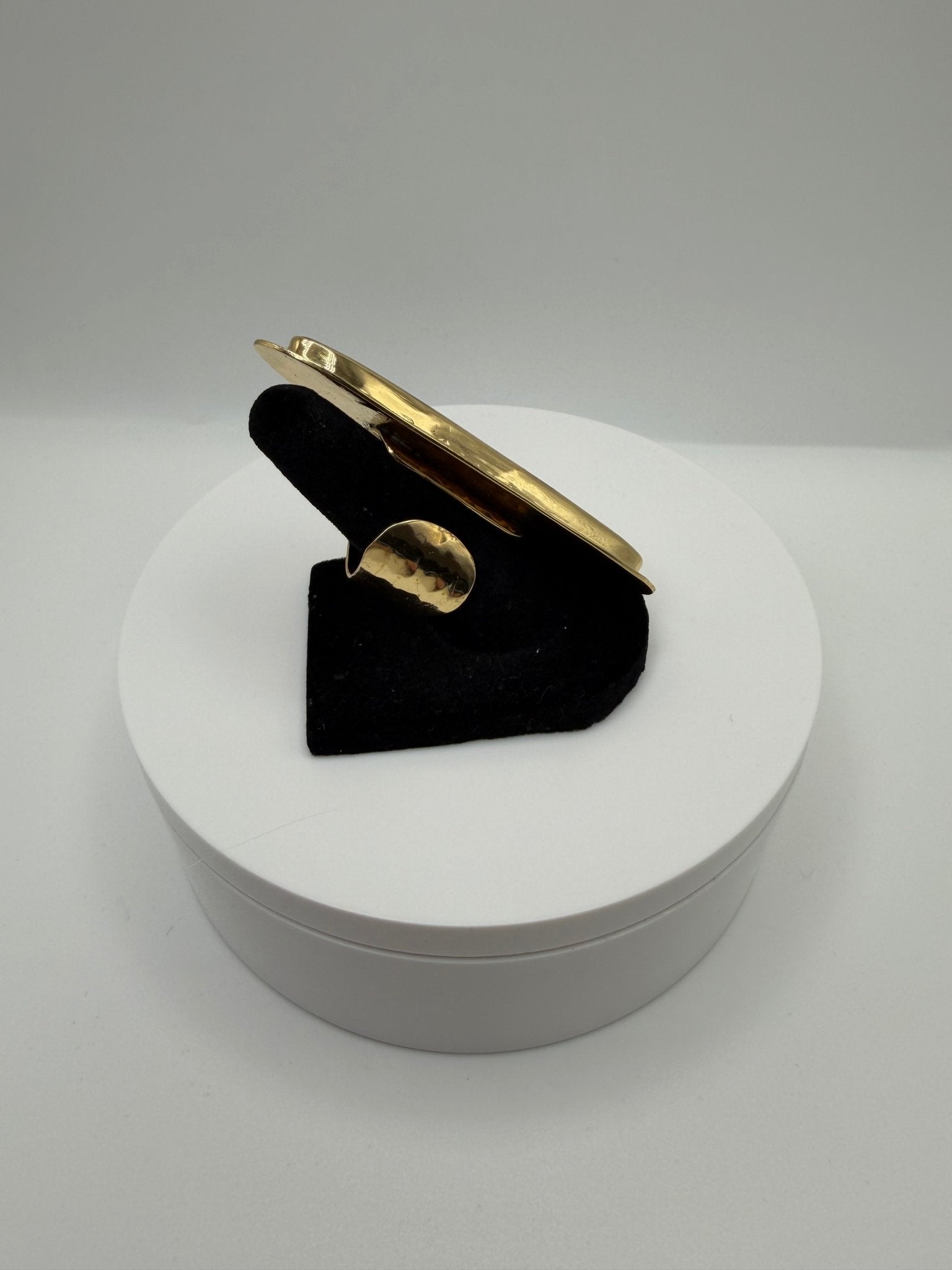 Tigers eye triangle framed wrap ring - AVA Jewelry