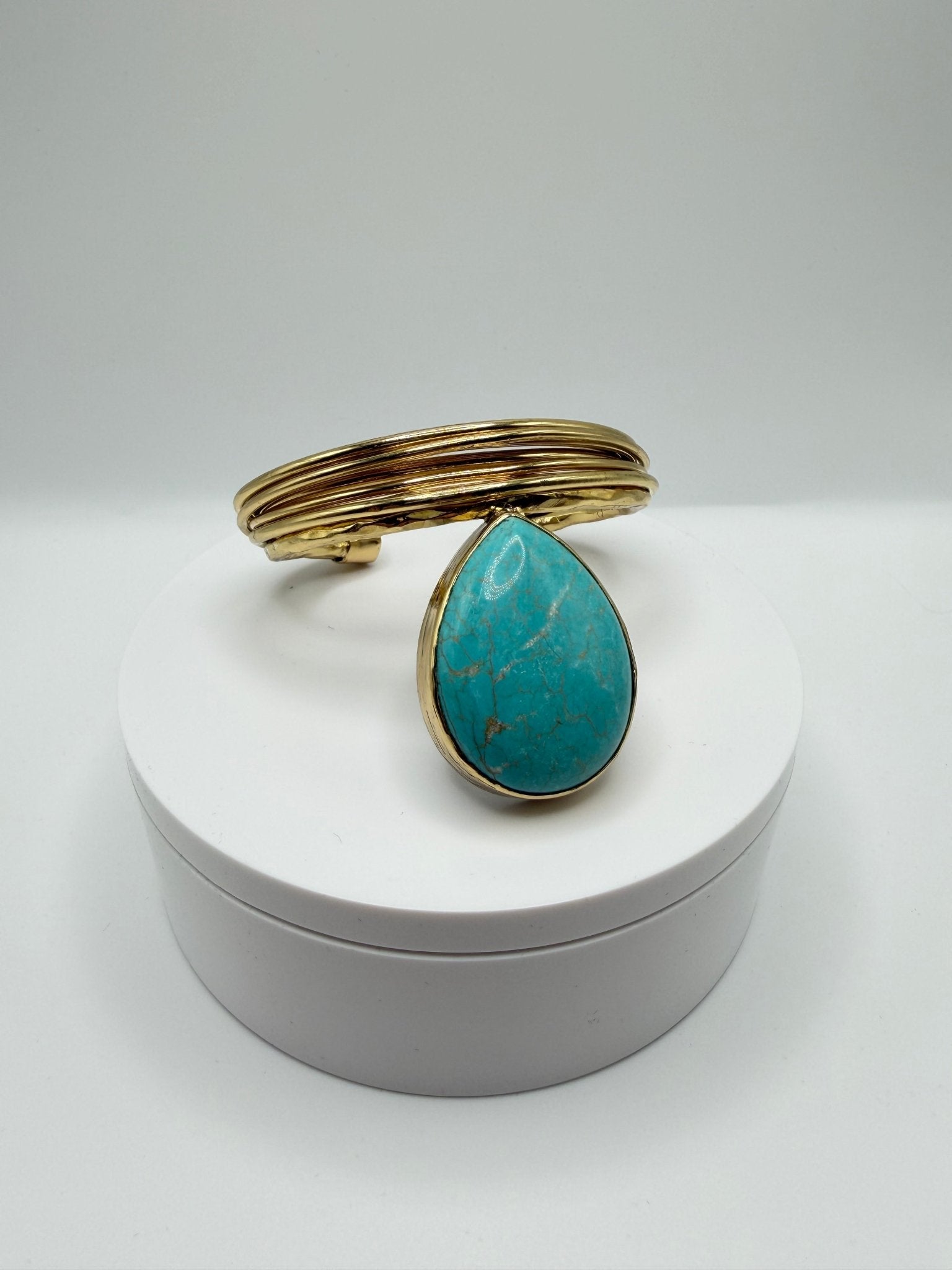 Turquoise Cascade Cuff - AVA Jewelry