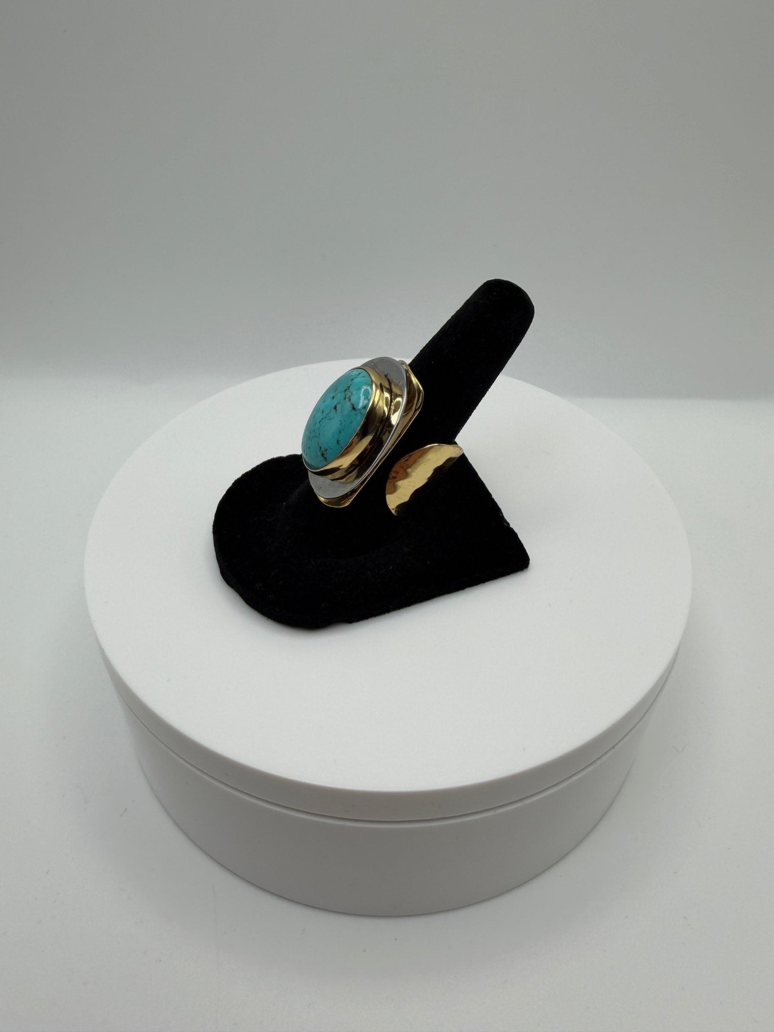 Turquoise framed ring - AVA Jewelry