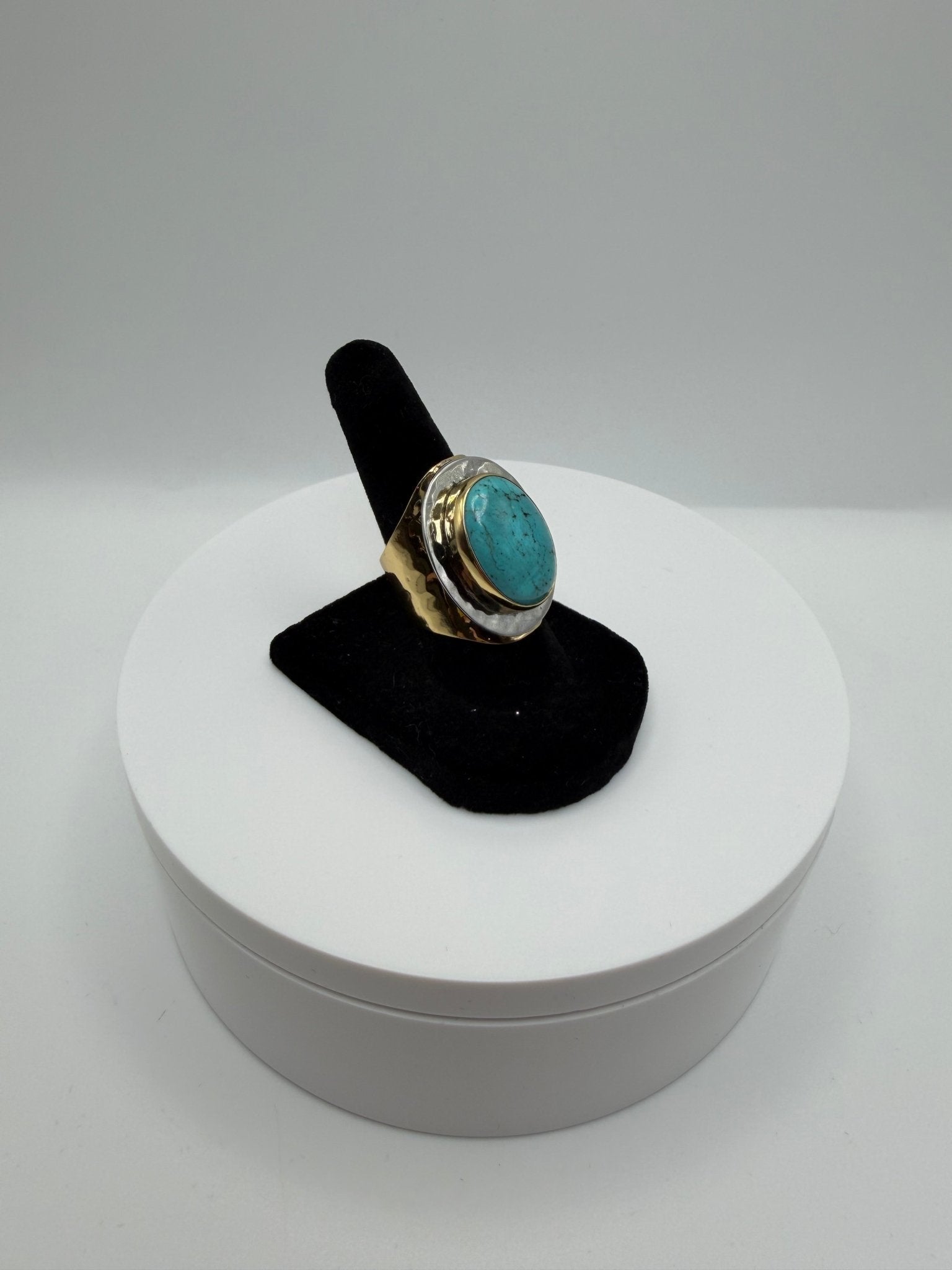 Turquoise framed ring - AVA Jewelry