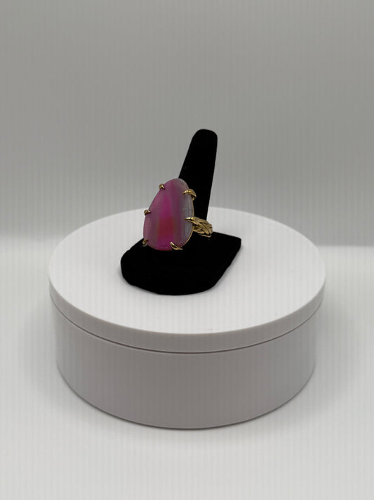 Kassidy Pink Agate Ring