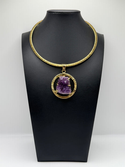 Halo Amethyst Choker