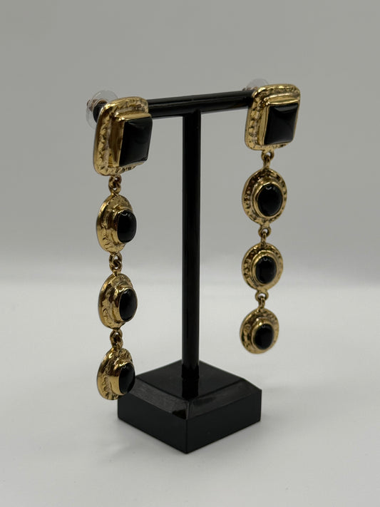 Noir Cascade Earrings