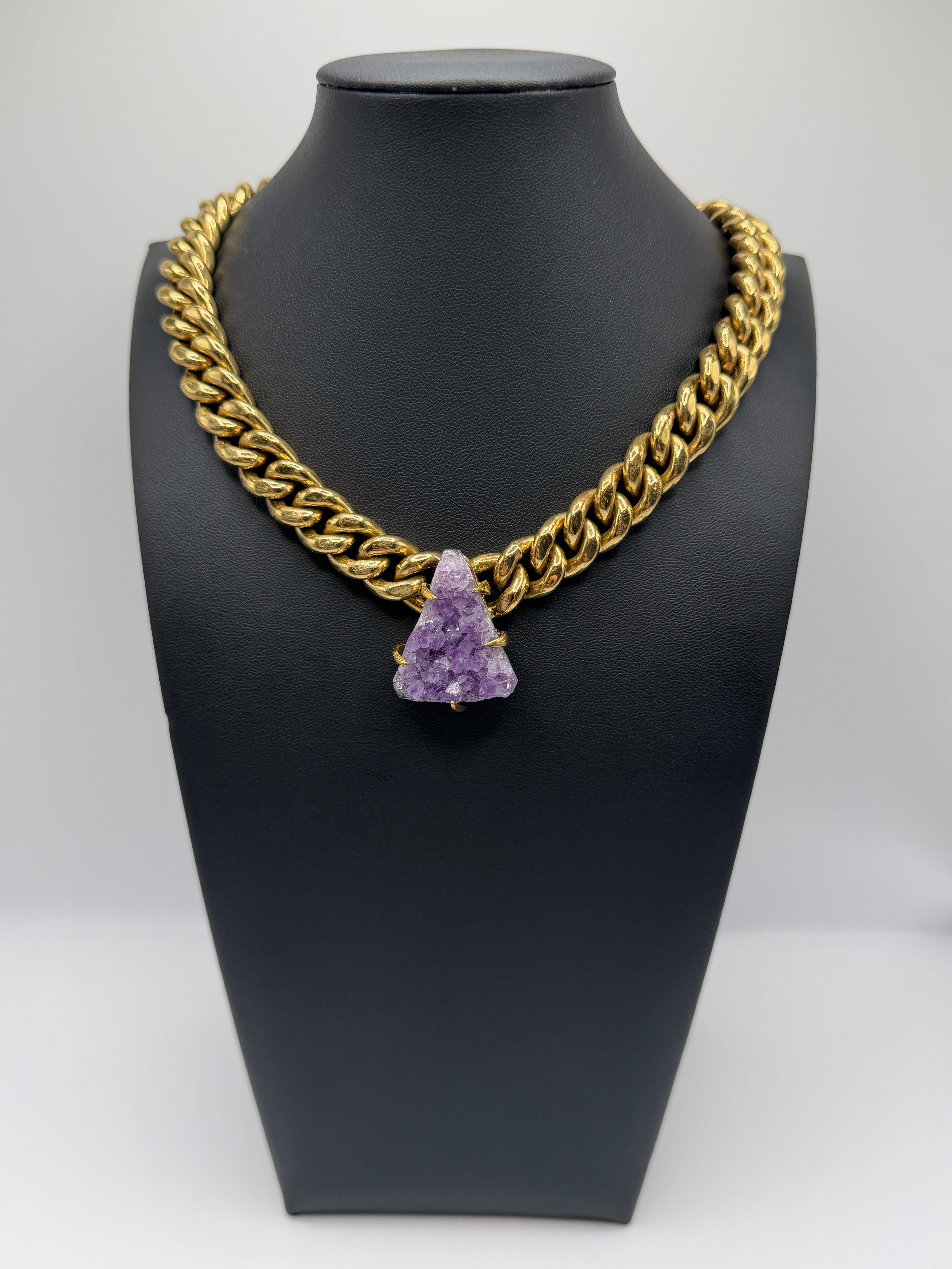 Amethyst Triangle Chain