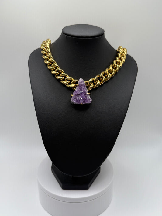 Amethyst Triangle Chain