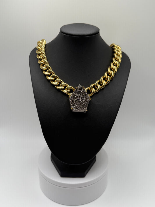 Volcanic Druzy Chain