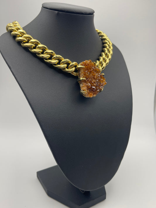 Amber Chain Neckpiece