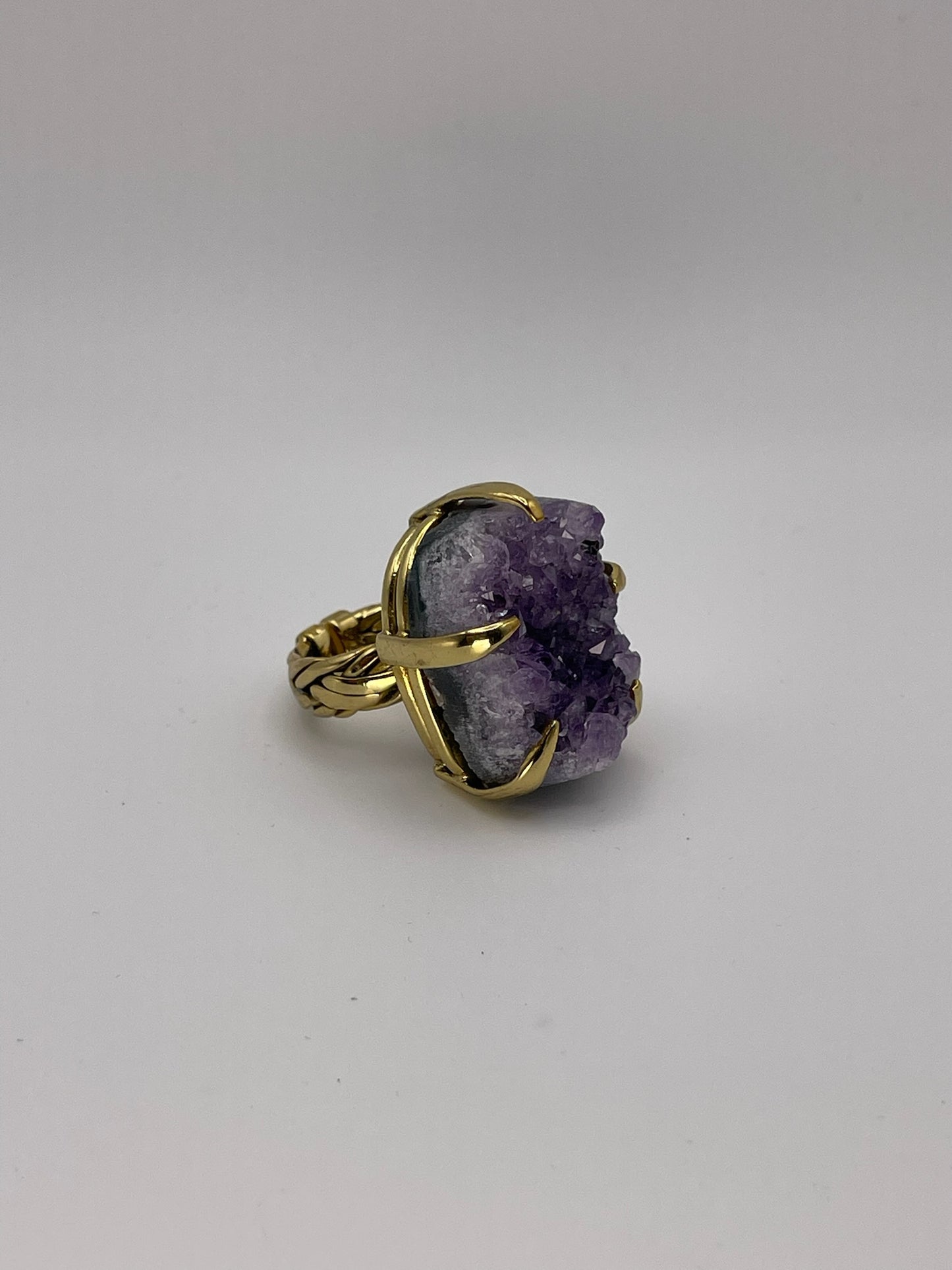 Amethyst Crown Ring