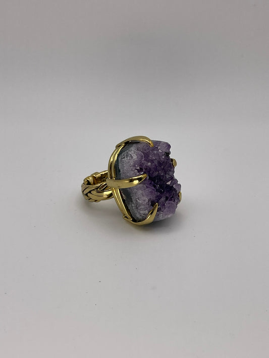 Amethyst Crown Ring