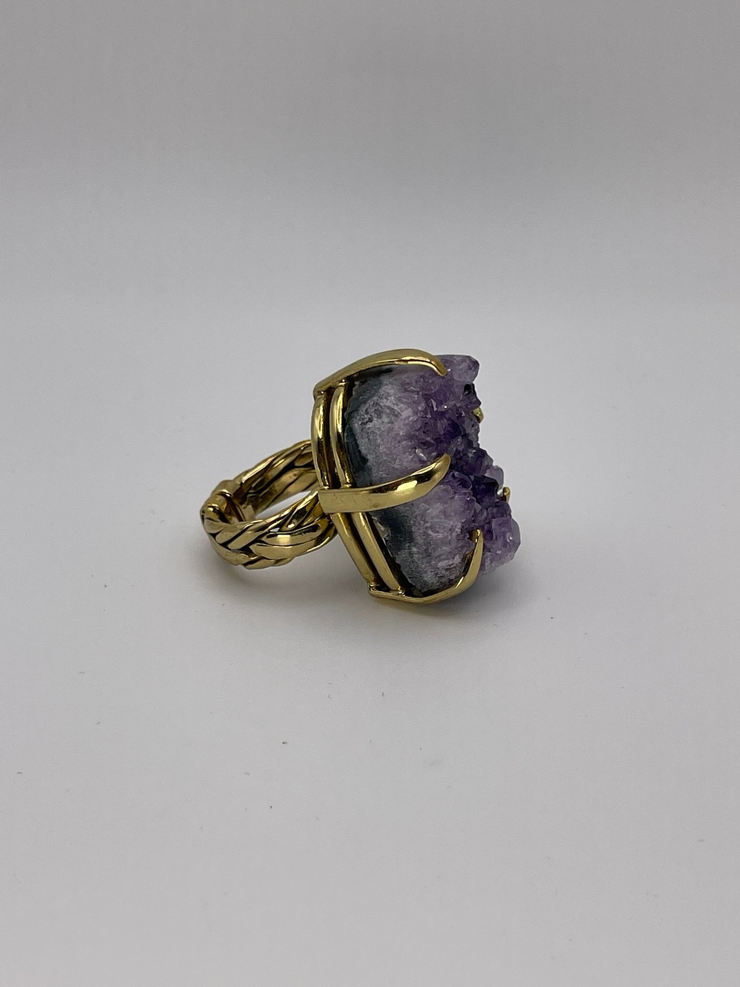 Amethyst Crown Ring