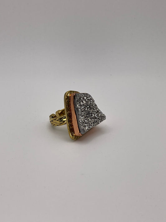 Silver Blaze Druzy Ring (Pre-Order)