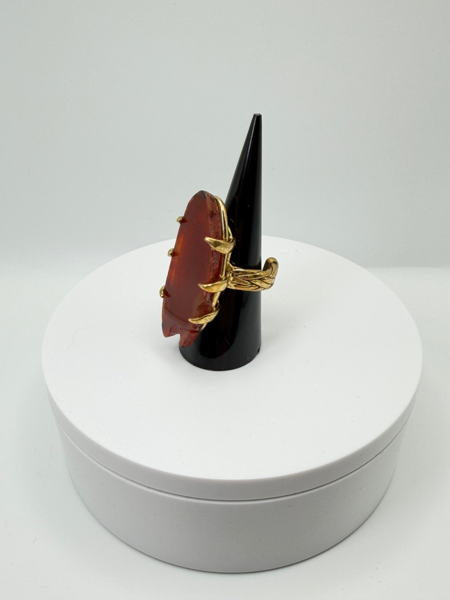 Amber Agate Ring - AVA Jewelry