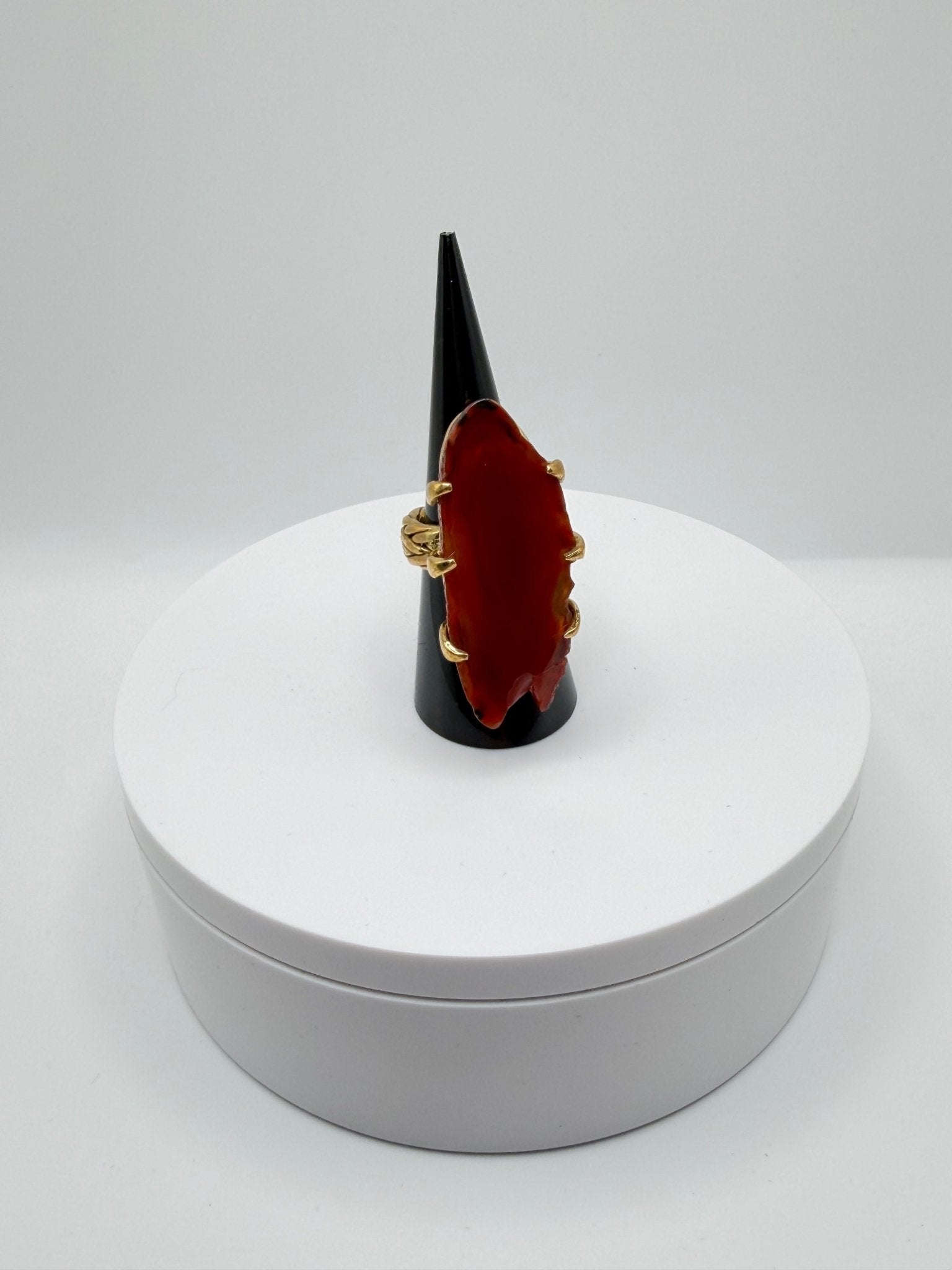 Amber Agate Ring - AVA Jewelry