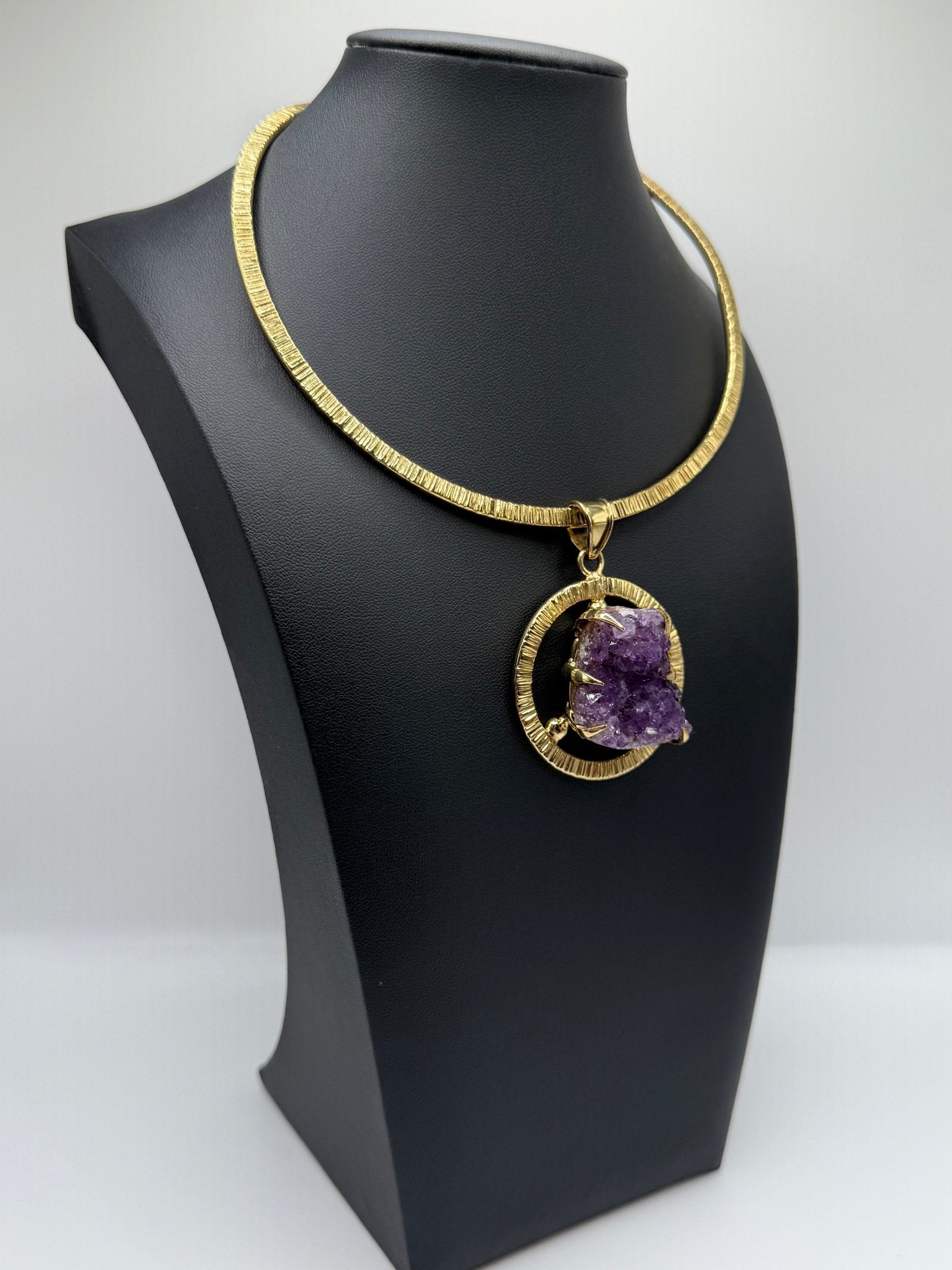 Amethyst Halo - AVA Jewelry