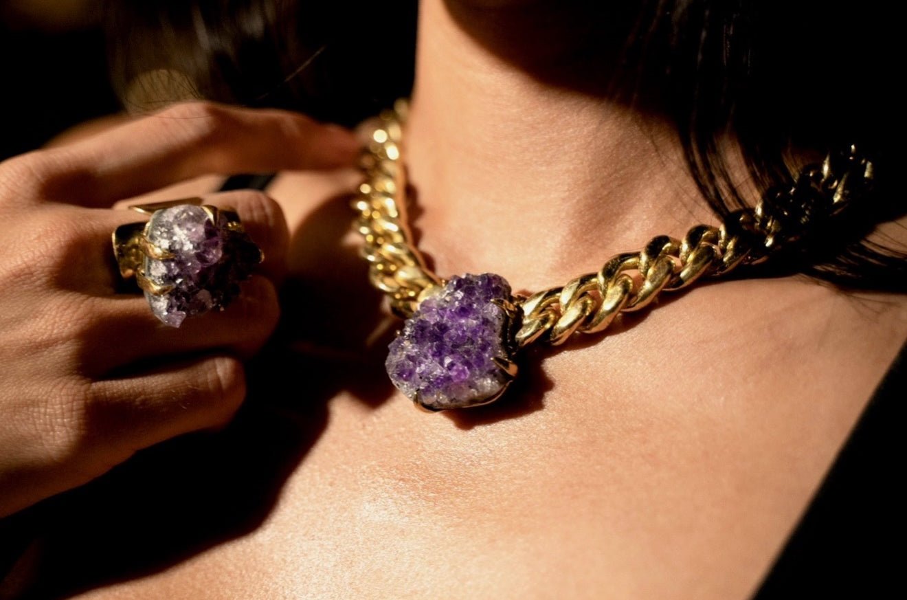 Amethyst Majesty Chain - AVA Jewelry