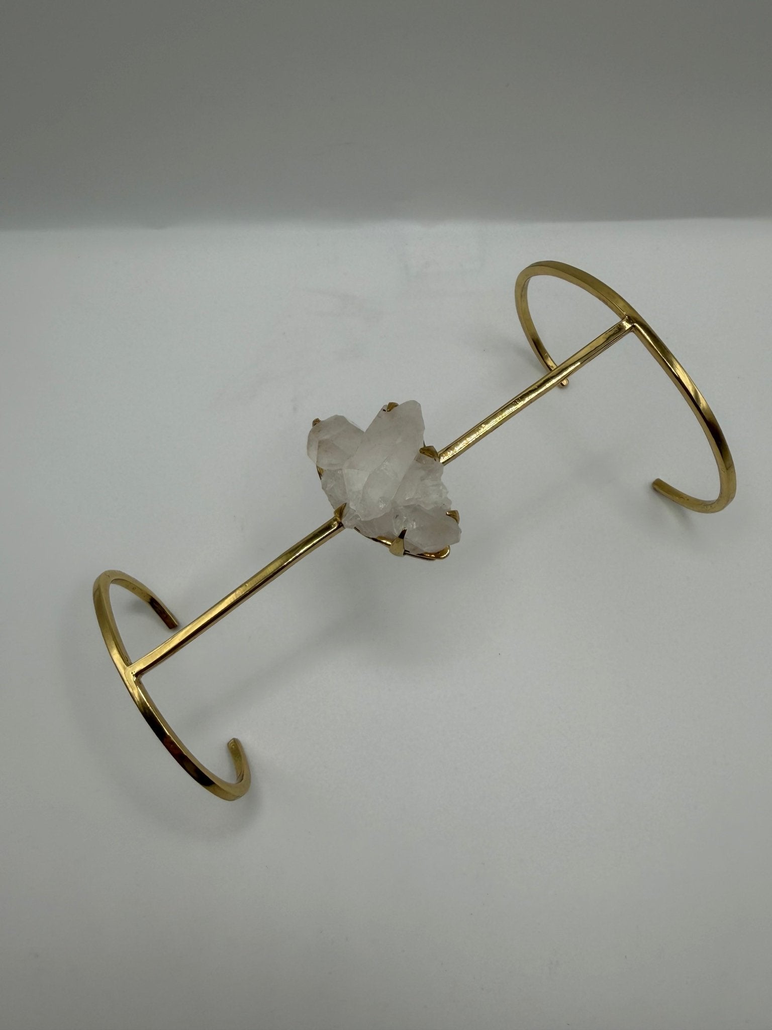 Axis Quartz Crystal Cuff - AVA Jewelry