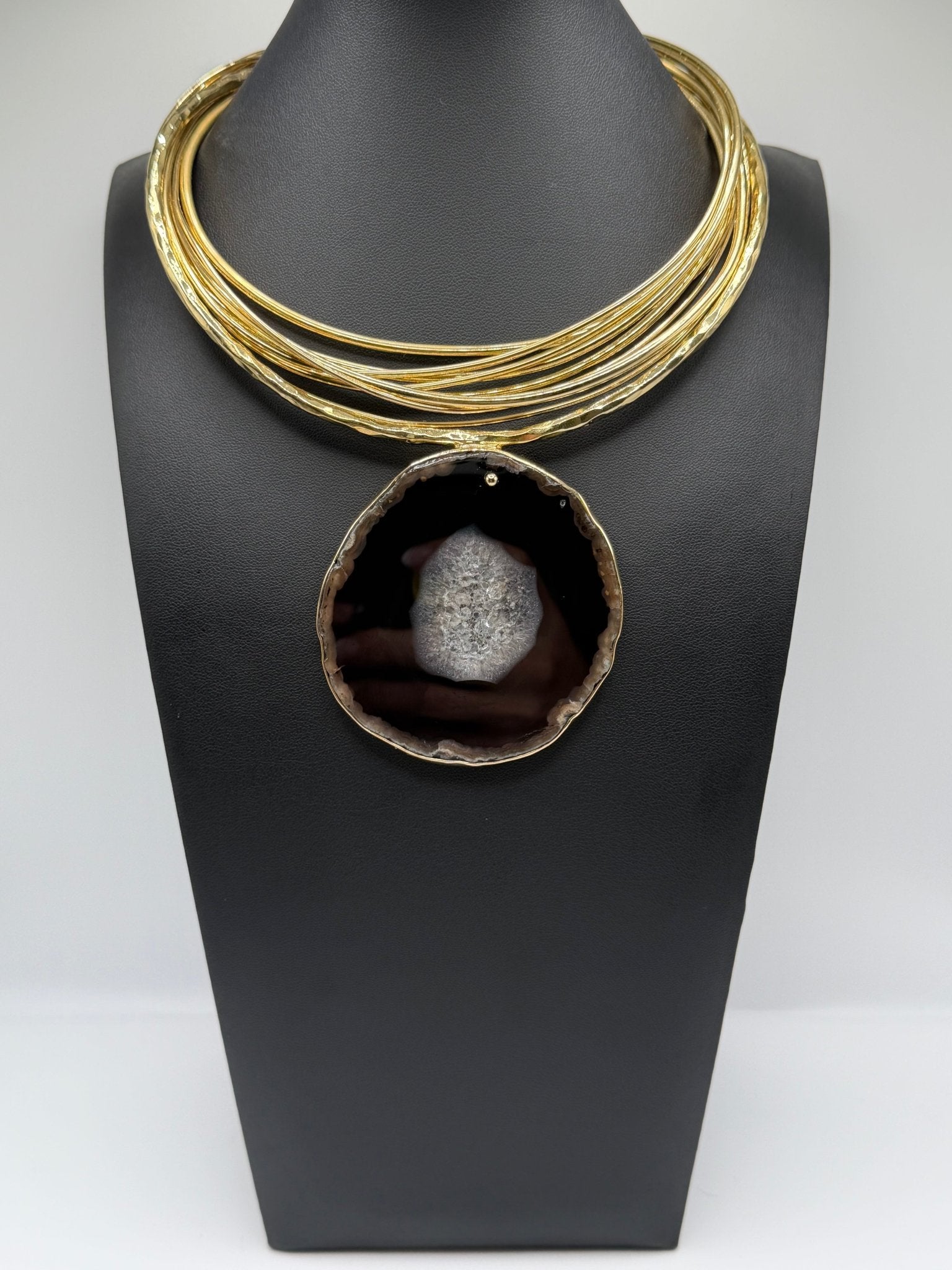 Black agate Cascade - AVA Jewelry