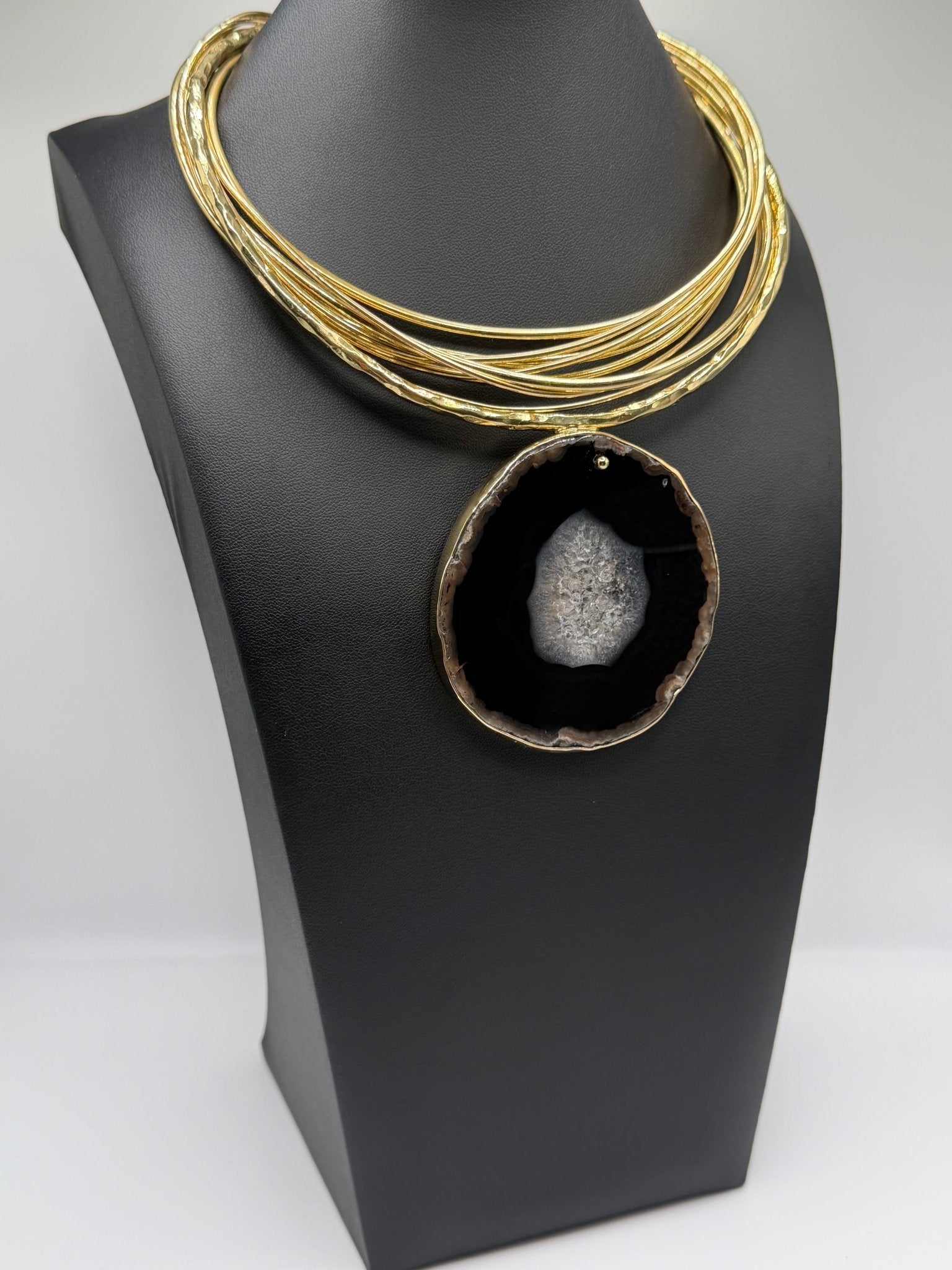 Black agate Cascade - AVA Jewelry