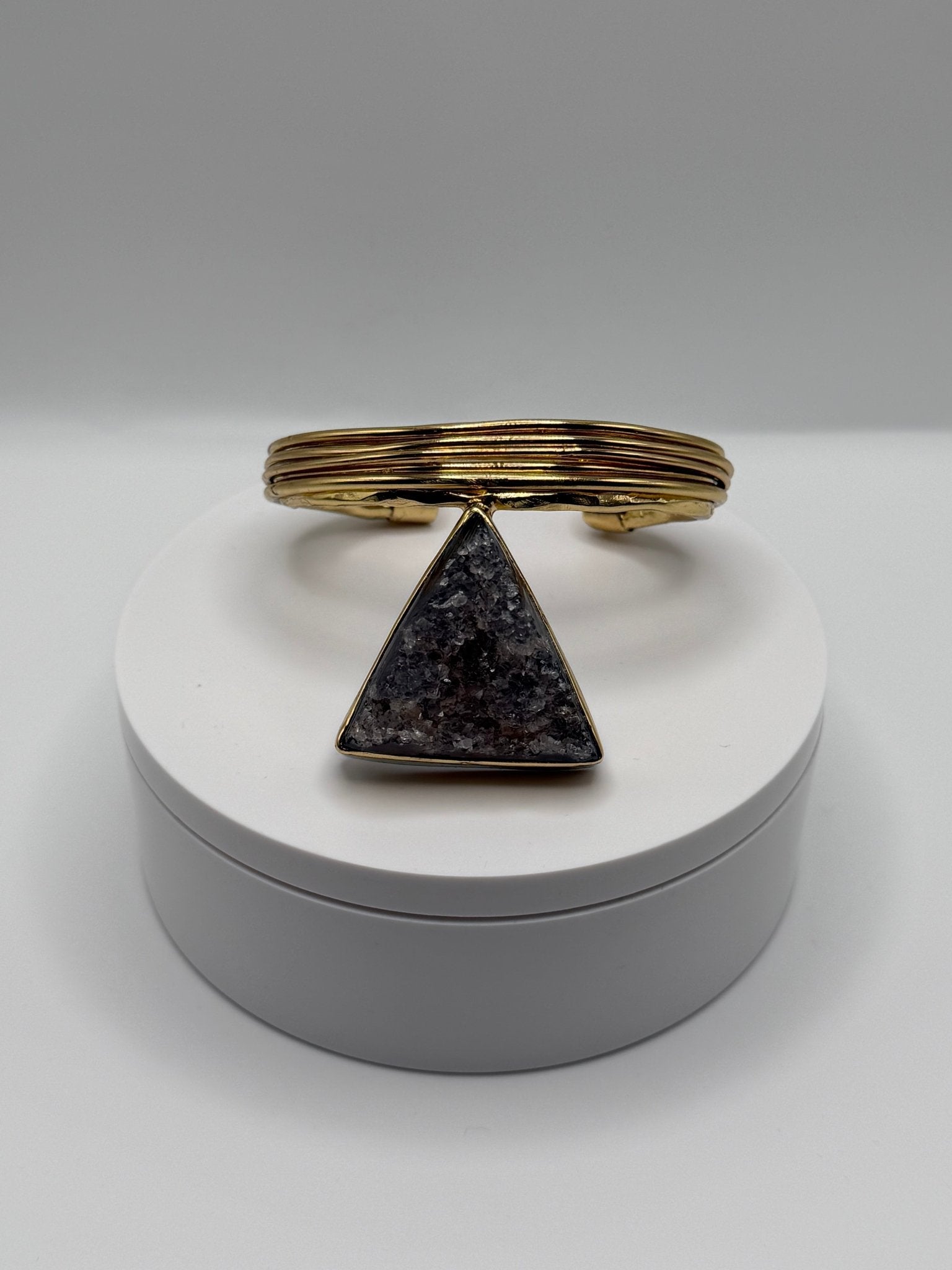 black druzy stack - AVA Jewelry