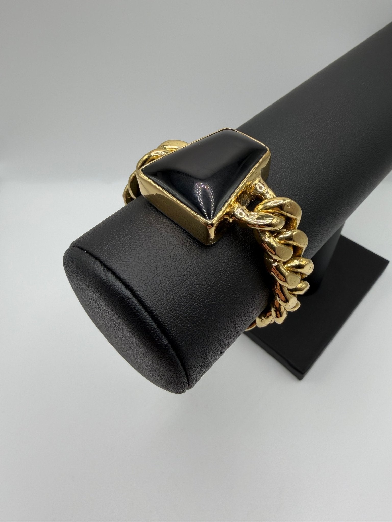 Black obsidian Chain Bracelet - AVA Jewelry