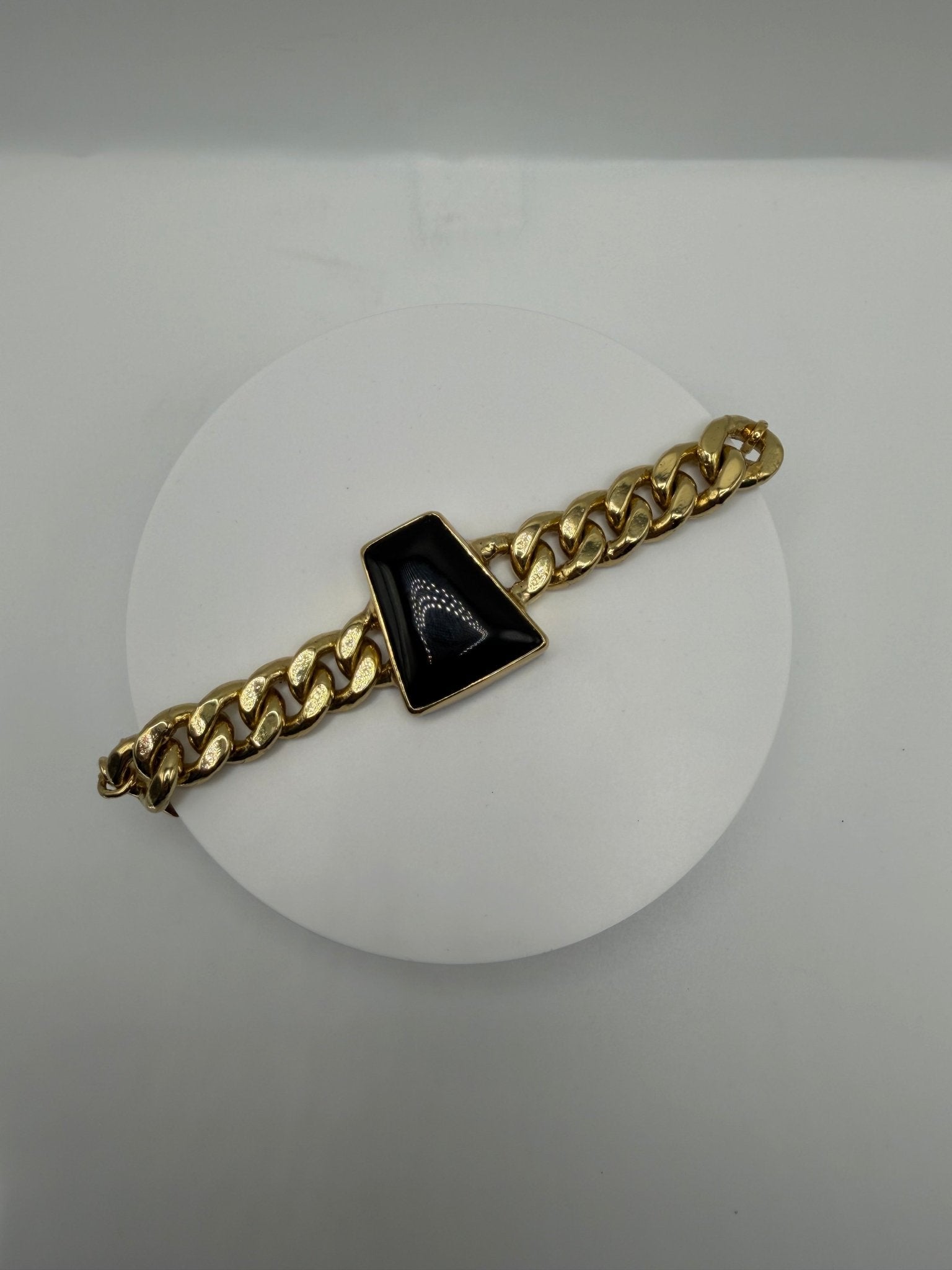 Black obsidian Chain Bracelet - AVA Jewelry