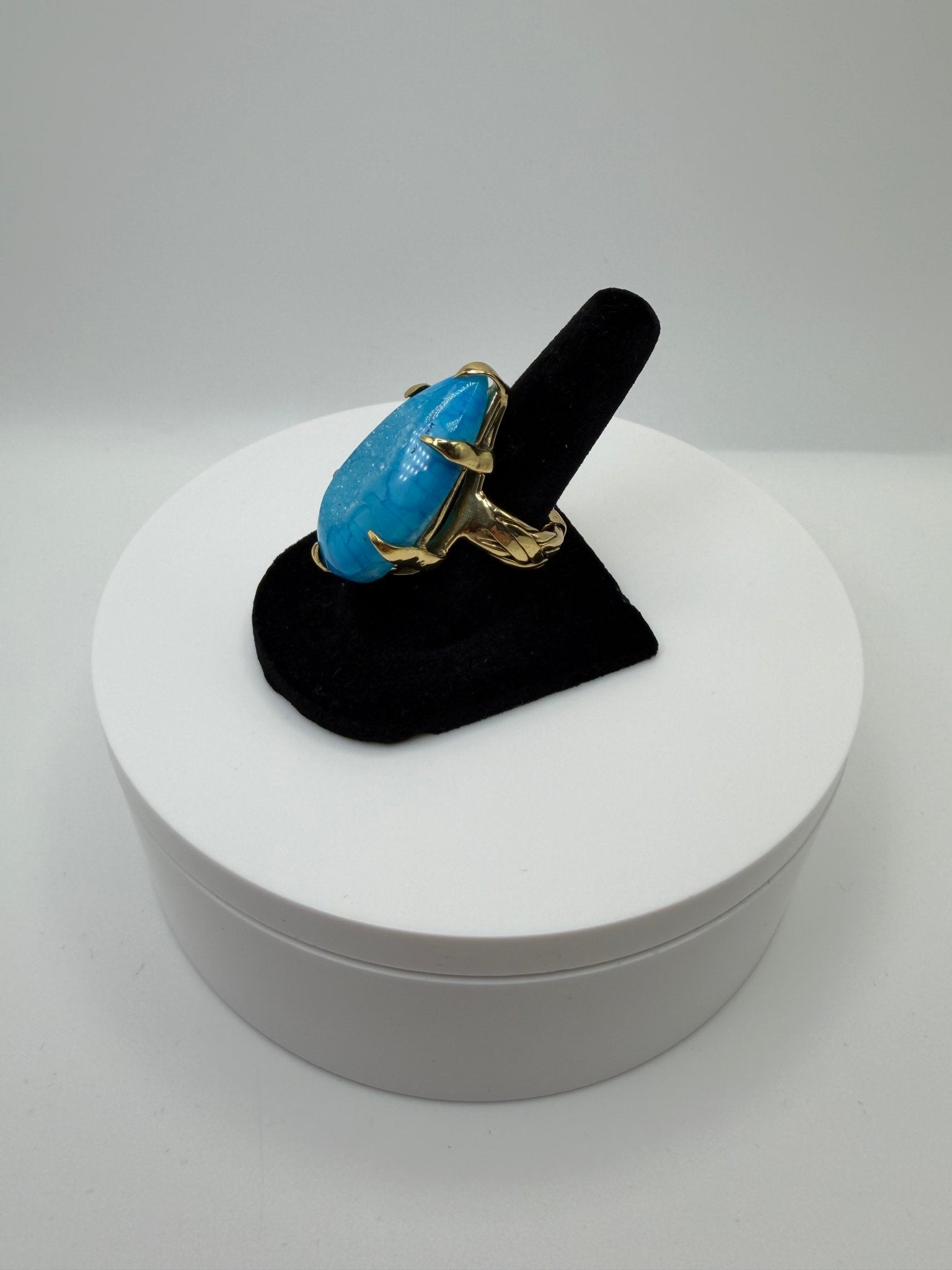 Blue braided ring - AVA Jewelry