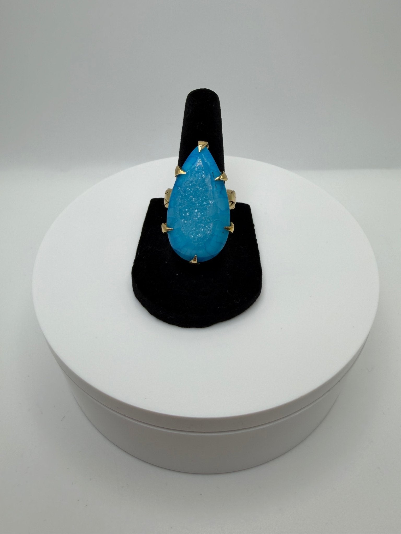 Blue braided ring - AVA Jewelry