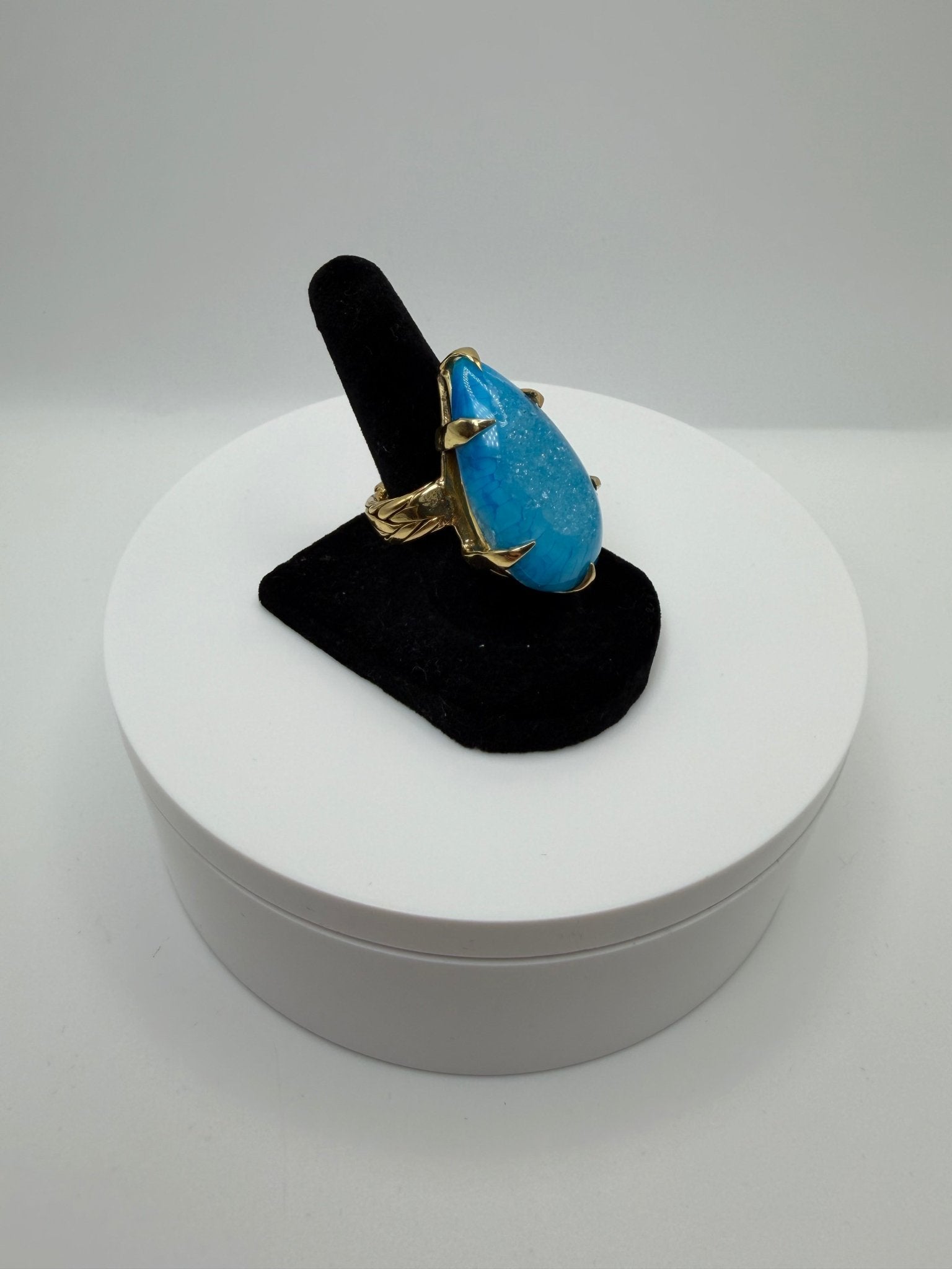 Blue braided ring - AVA Jewelry