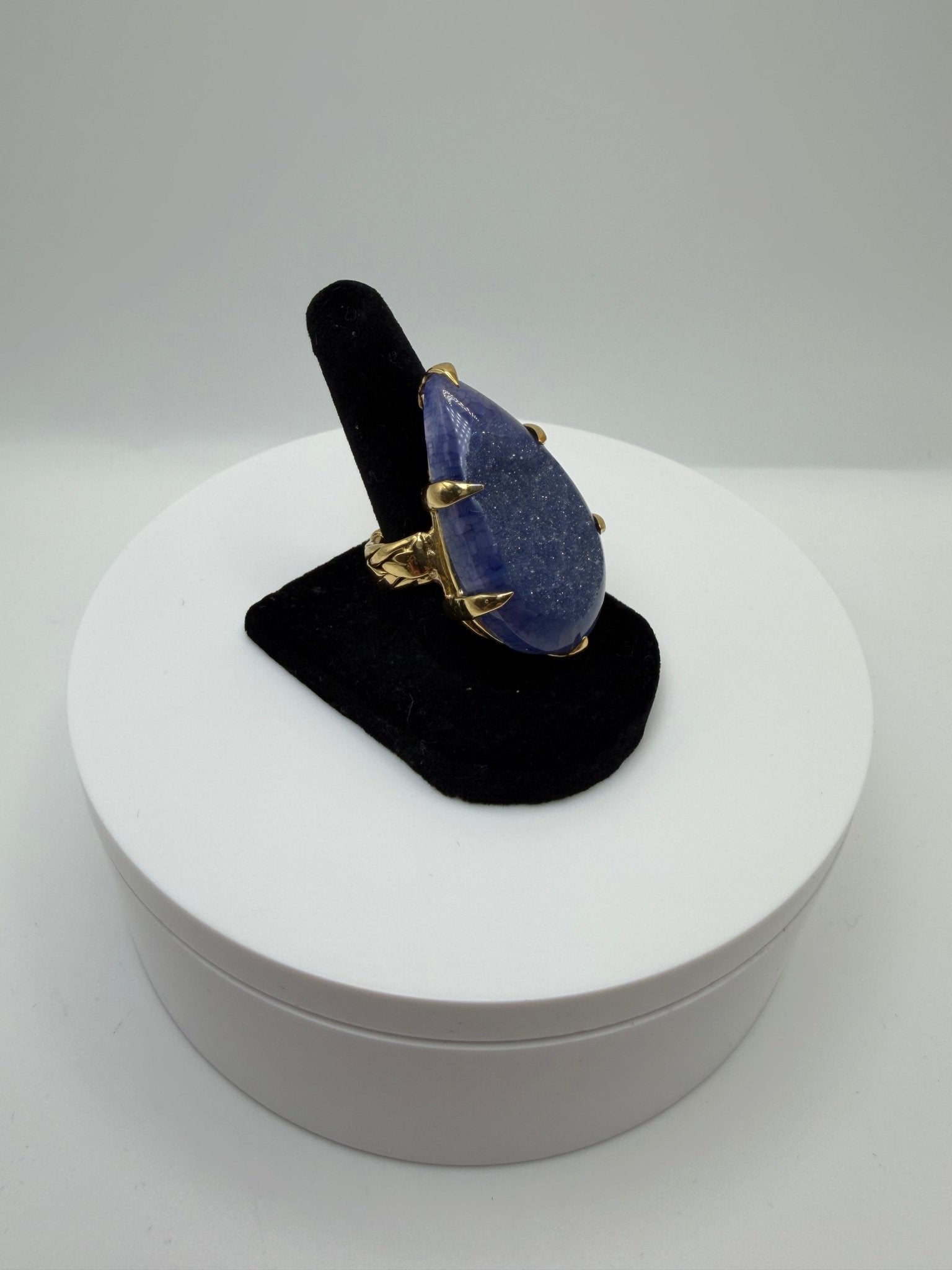 Blue braided ring - AVA Jewelry