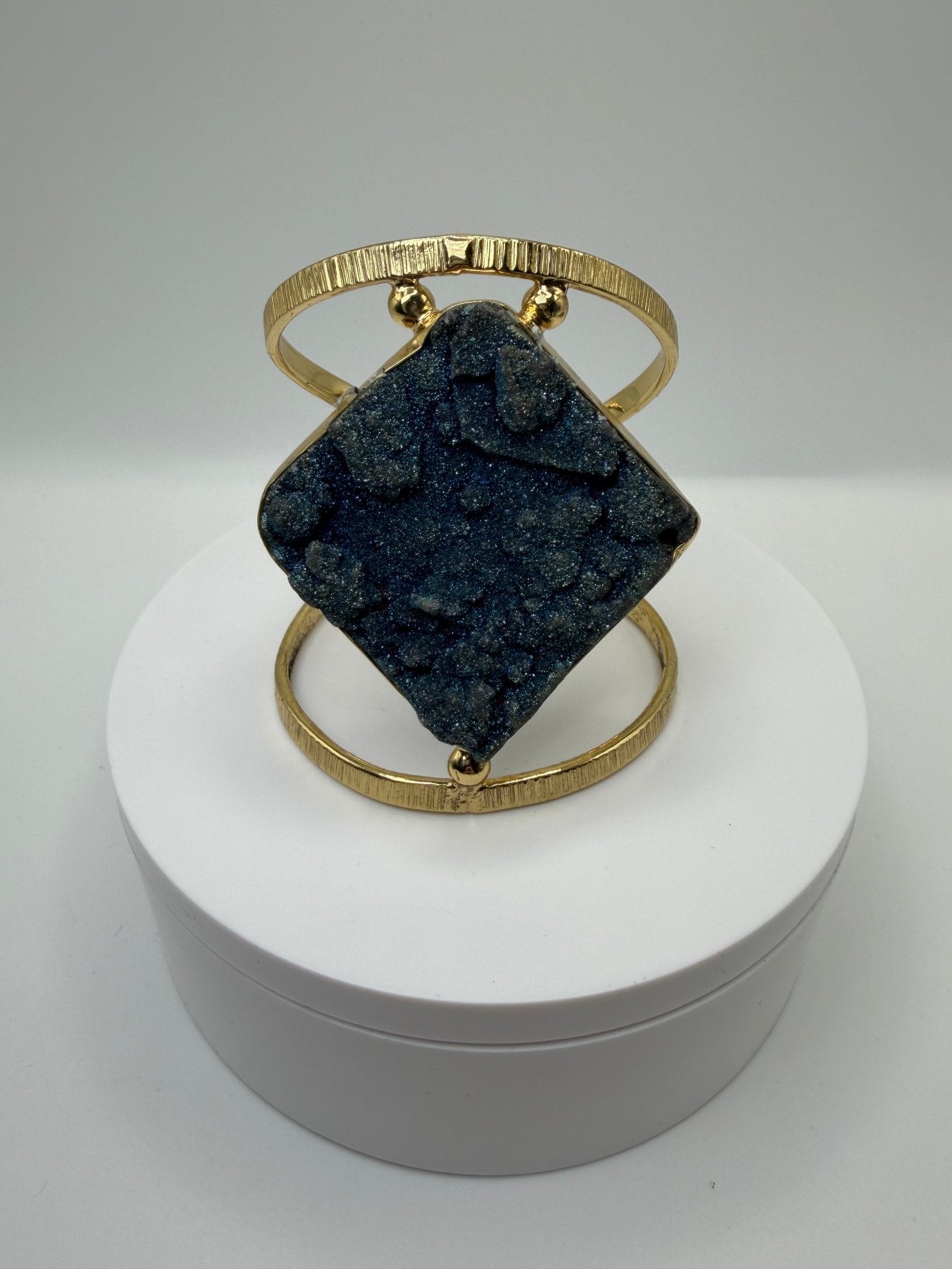 Blue Druzy Cuff - AVA Jewelry