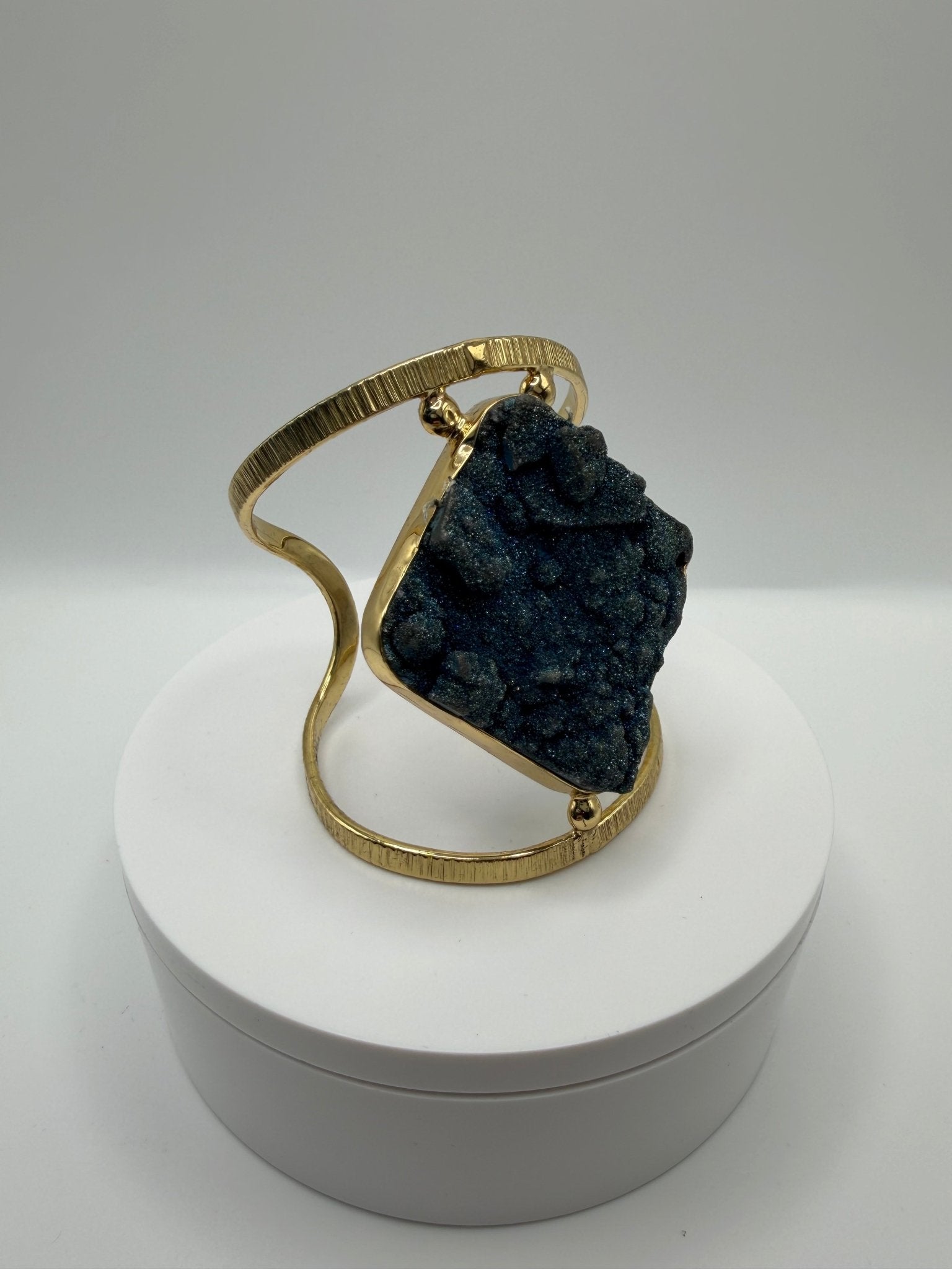 Blue Druzy Cuff - AVA Jewelry