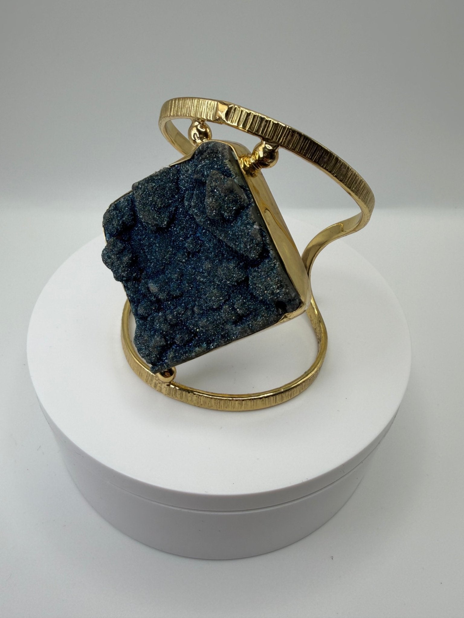 Blue Druzy Cuff - AVA Jewelry