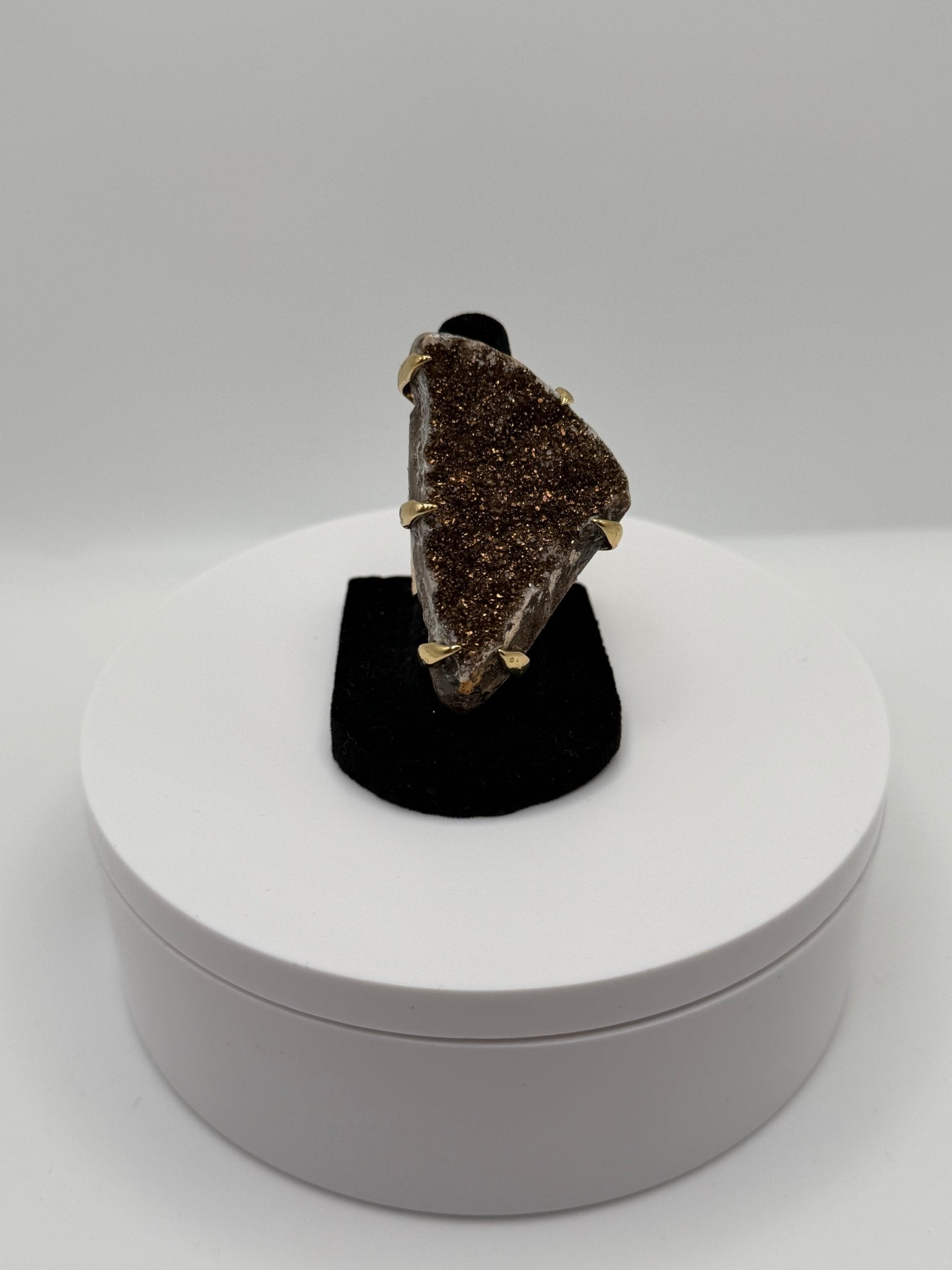 Bronze druzy ring - AVA Jewelry