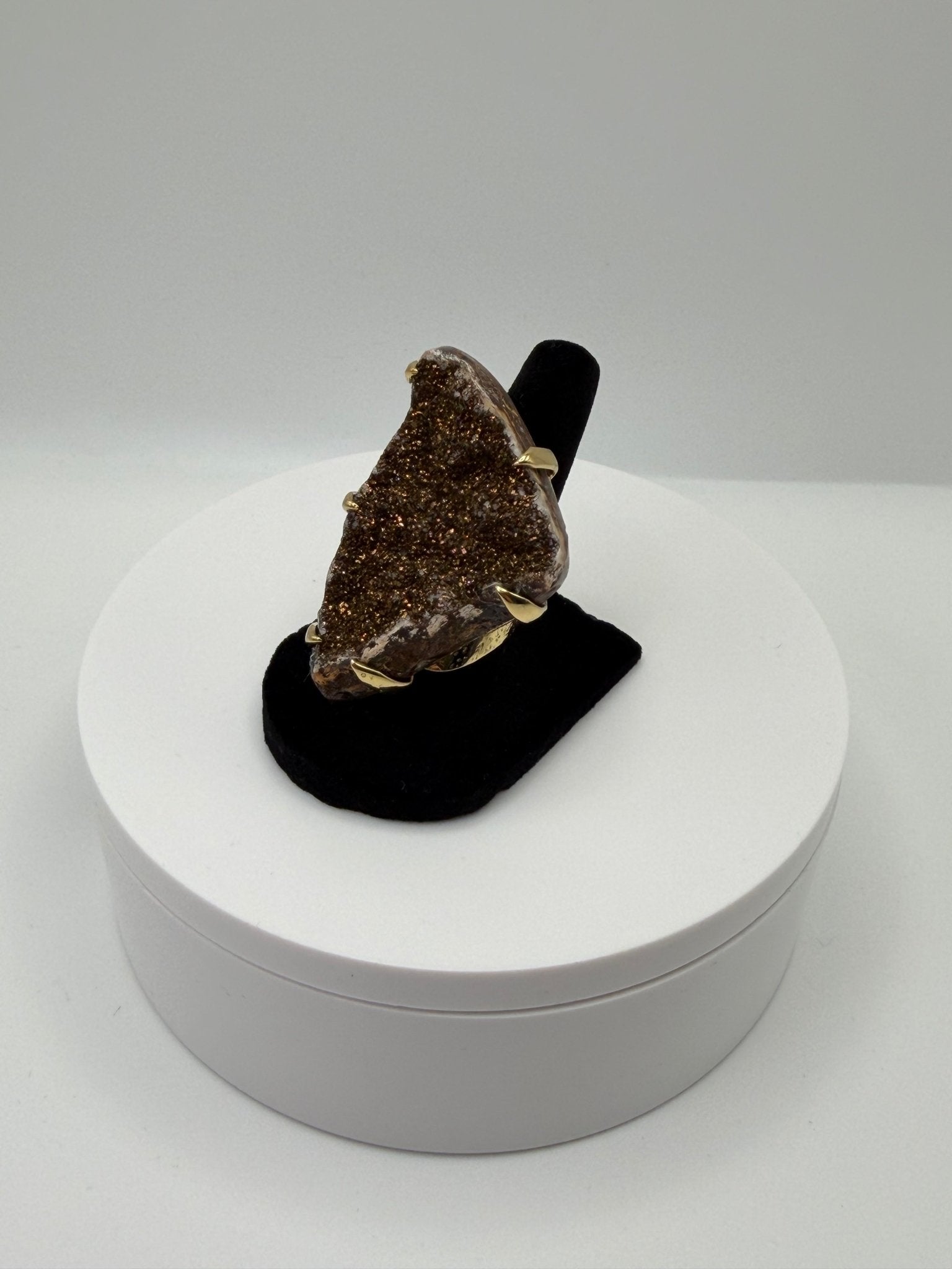 Bronze druzy ring - AVA Jewelry