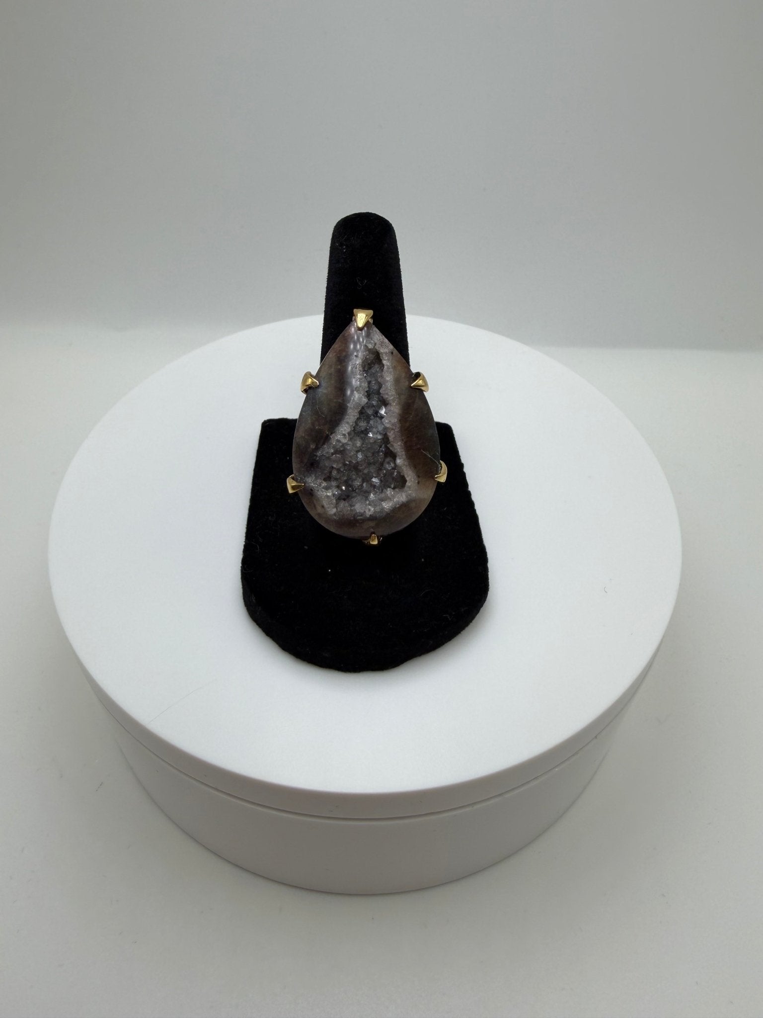Brown druzy ring - AVA Jewelry