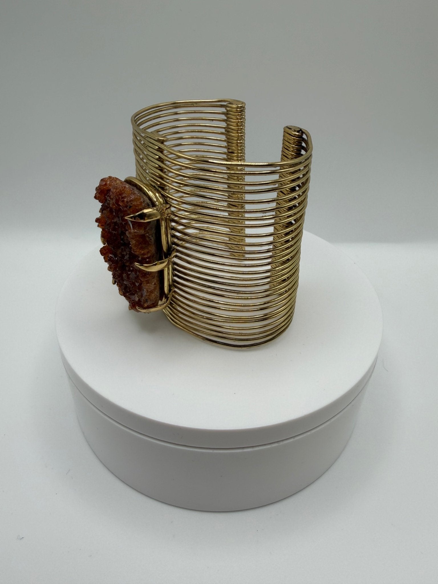 Citrine wire Cuff - AVA Jewelry