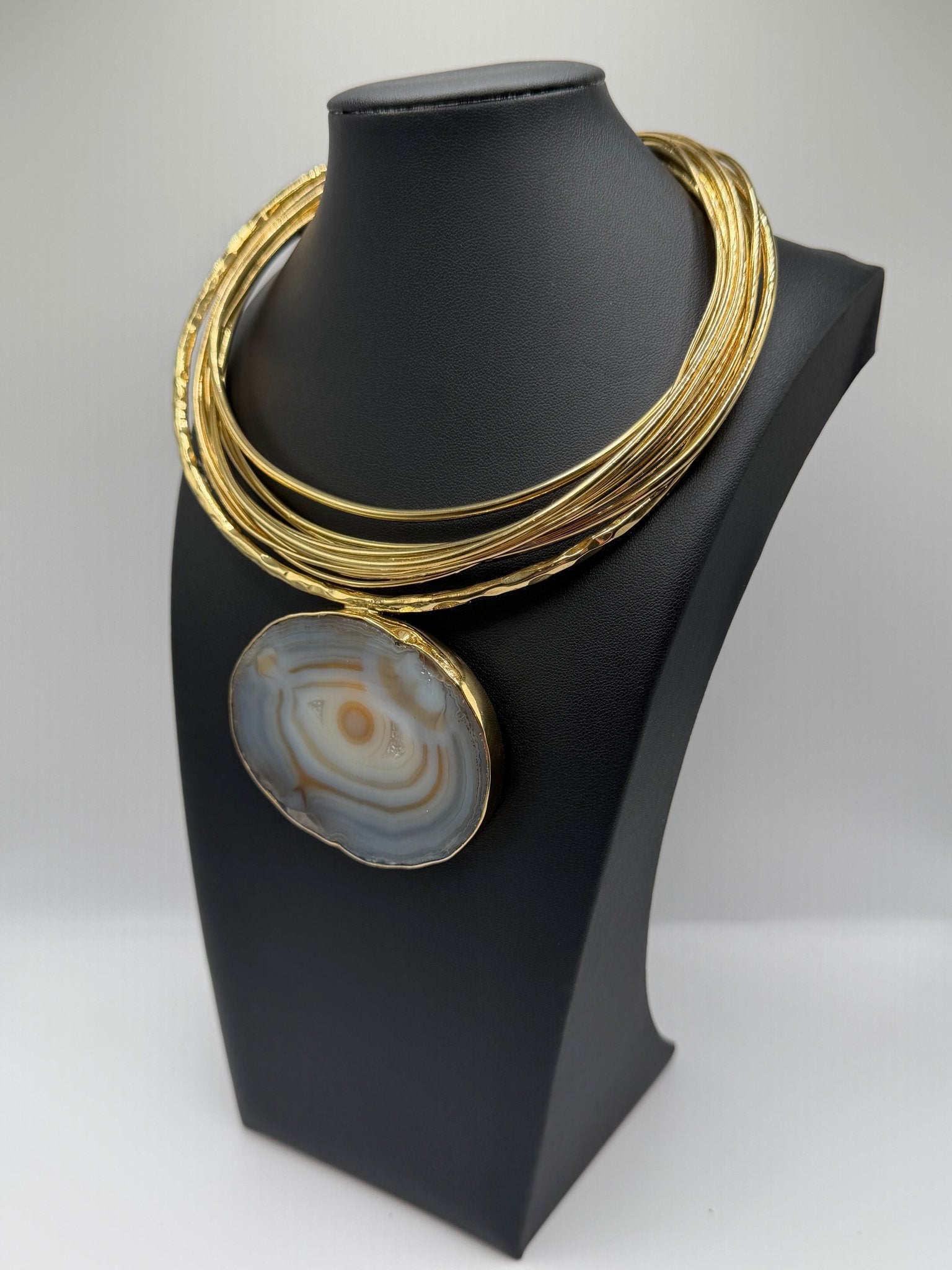 Dessert bloom golden agate - AVA Jewelry