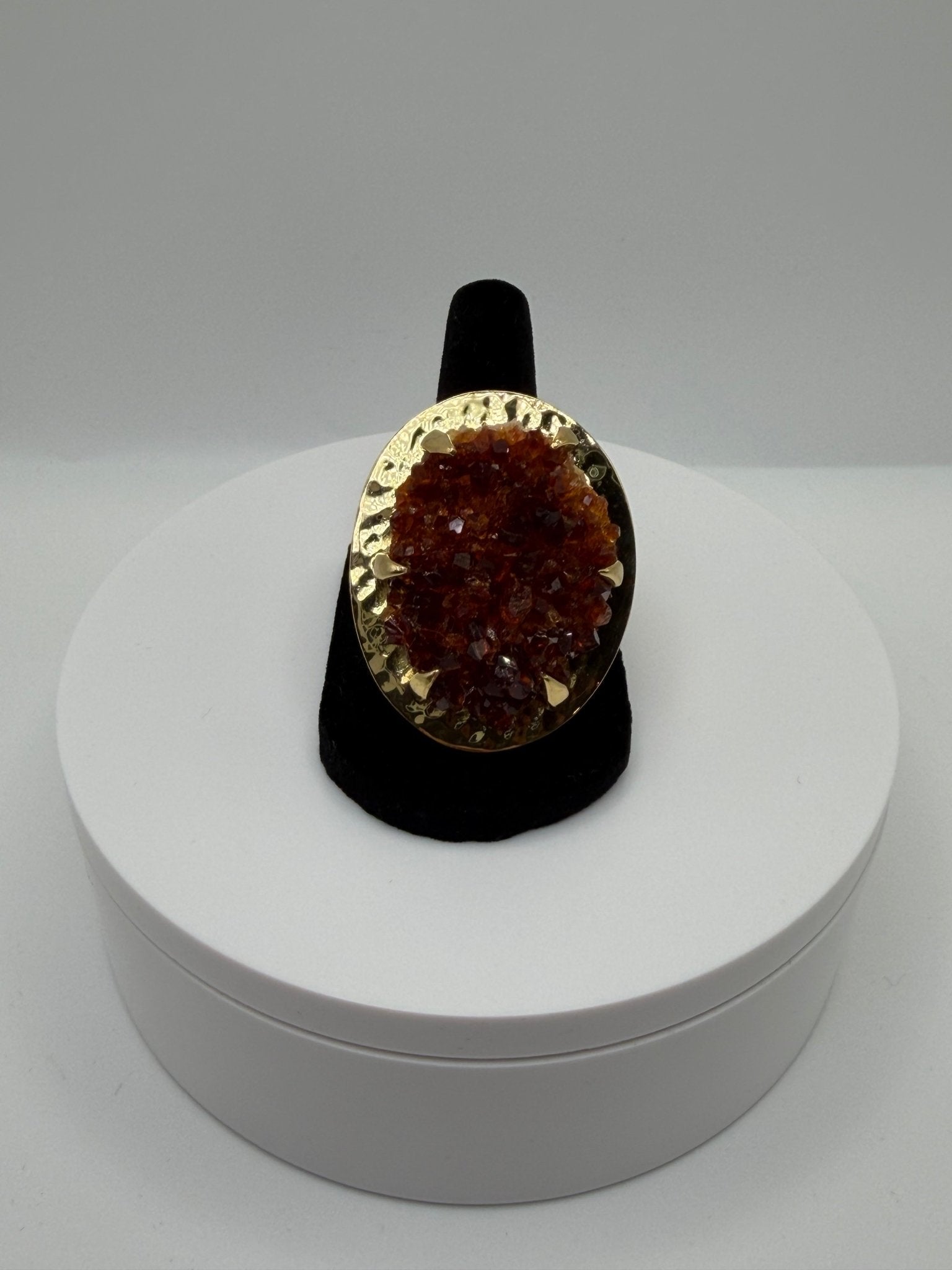 Framed Citrine ring - AVA Jewelry