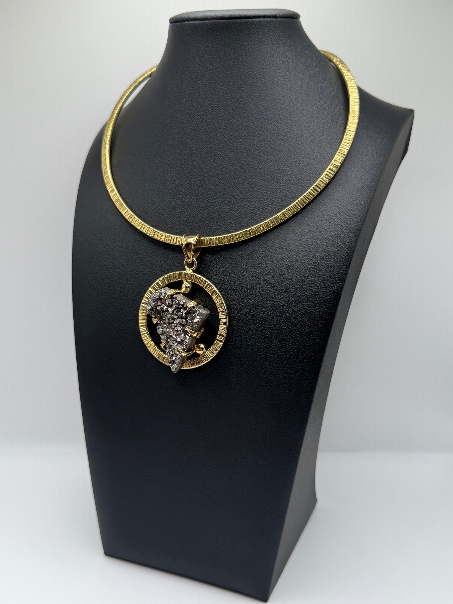 Graphite Heart Halo - AVA Jewelry