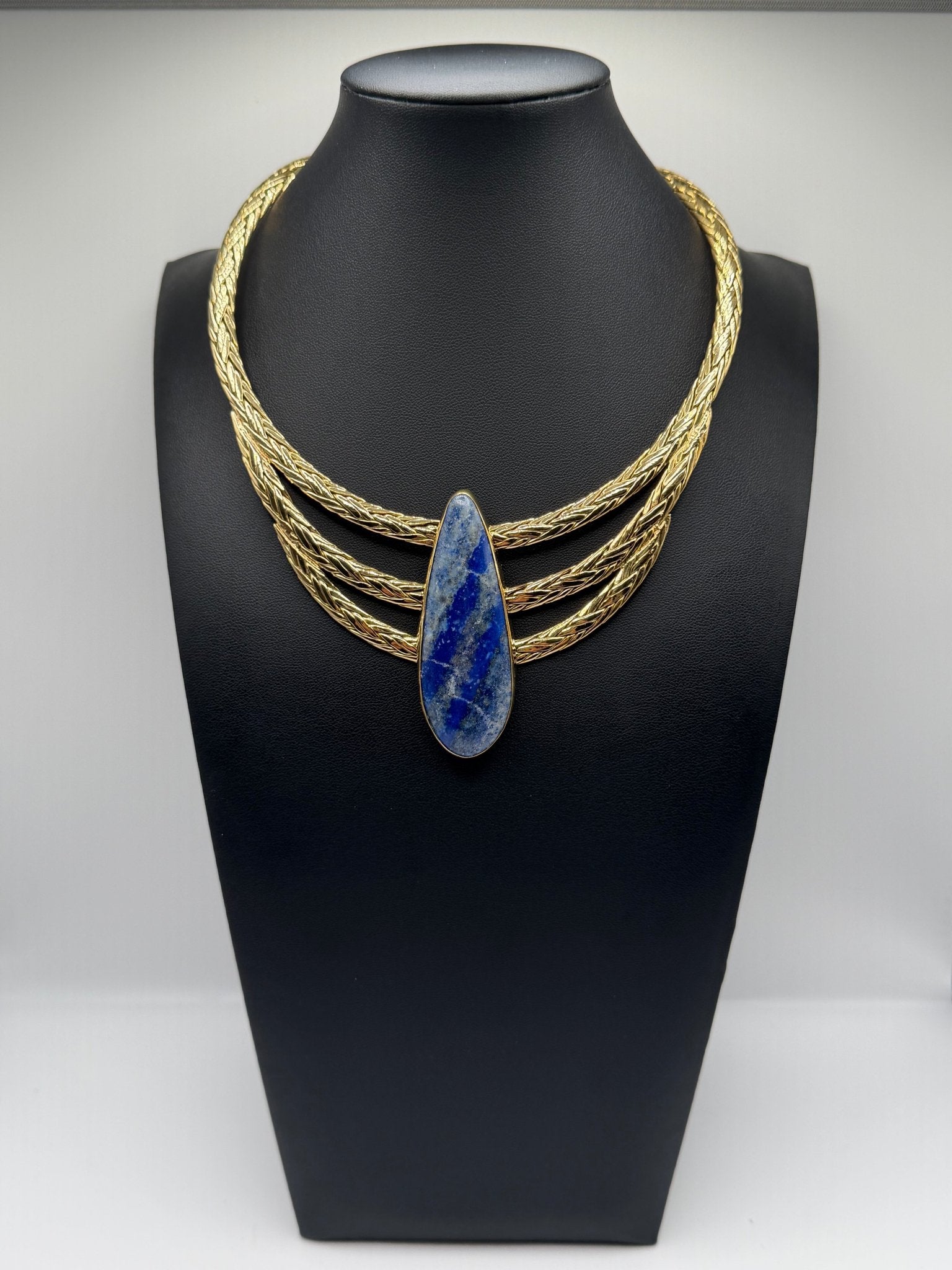 Lapis Gilded Drape - AVA Jewelry