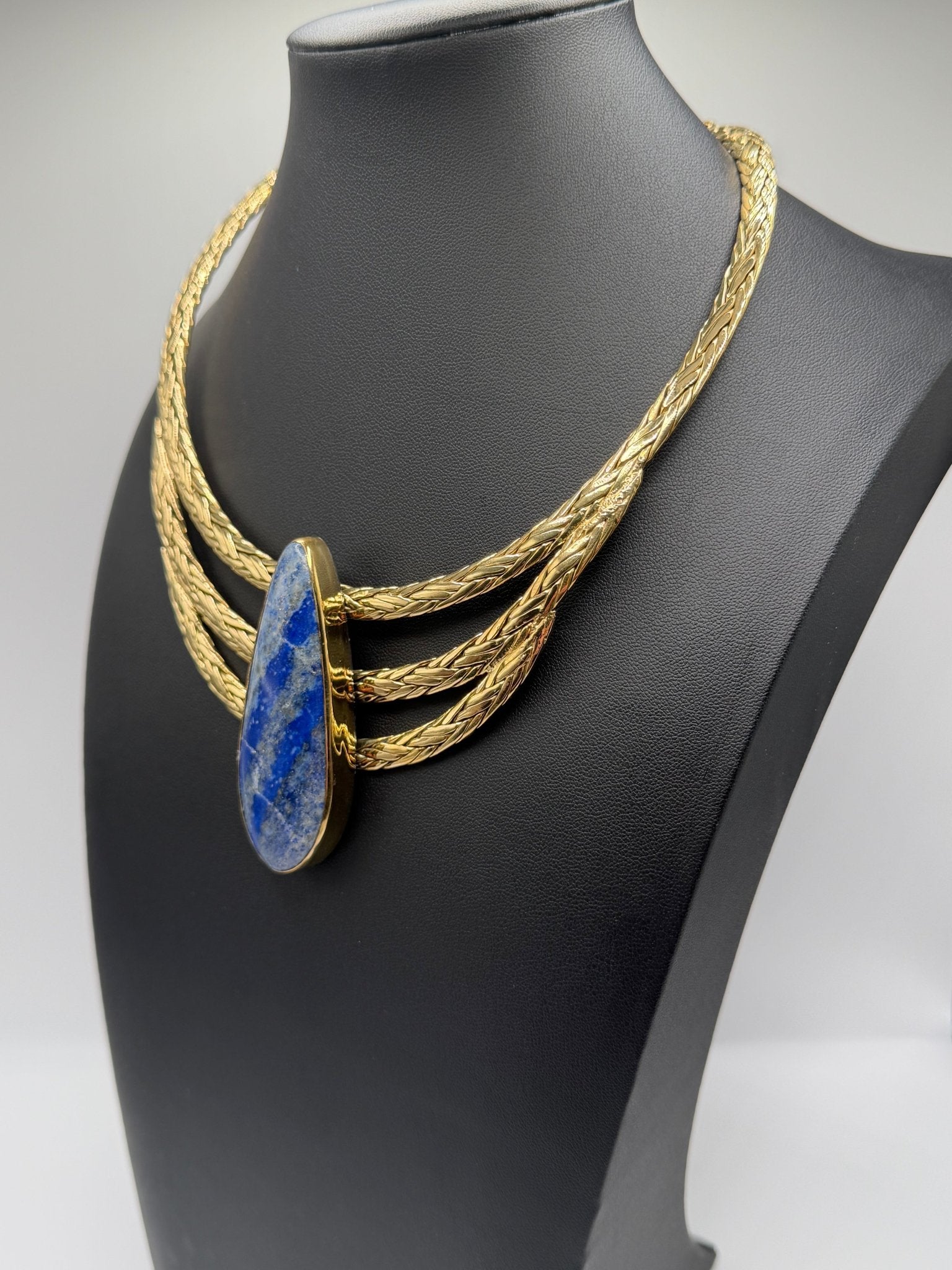 Lapis Gilded Drape - AVA Jewelry