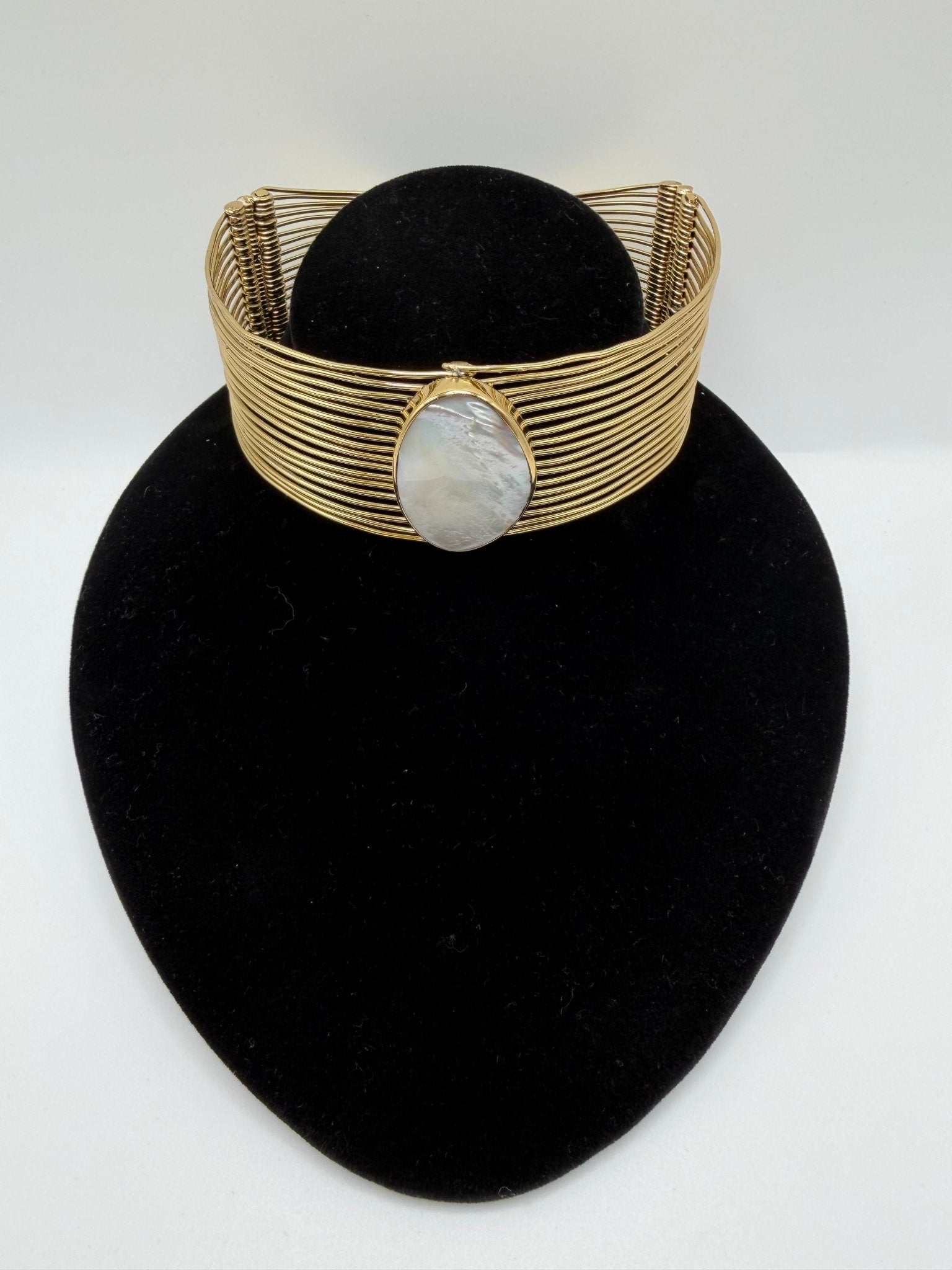 Mother of Pearl Infinity Choker - AVA Jewelry