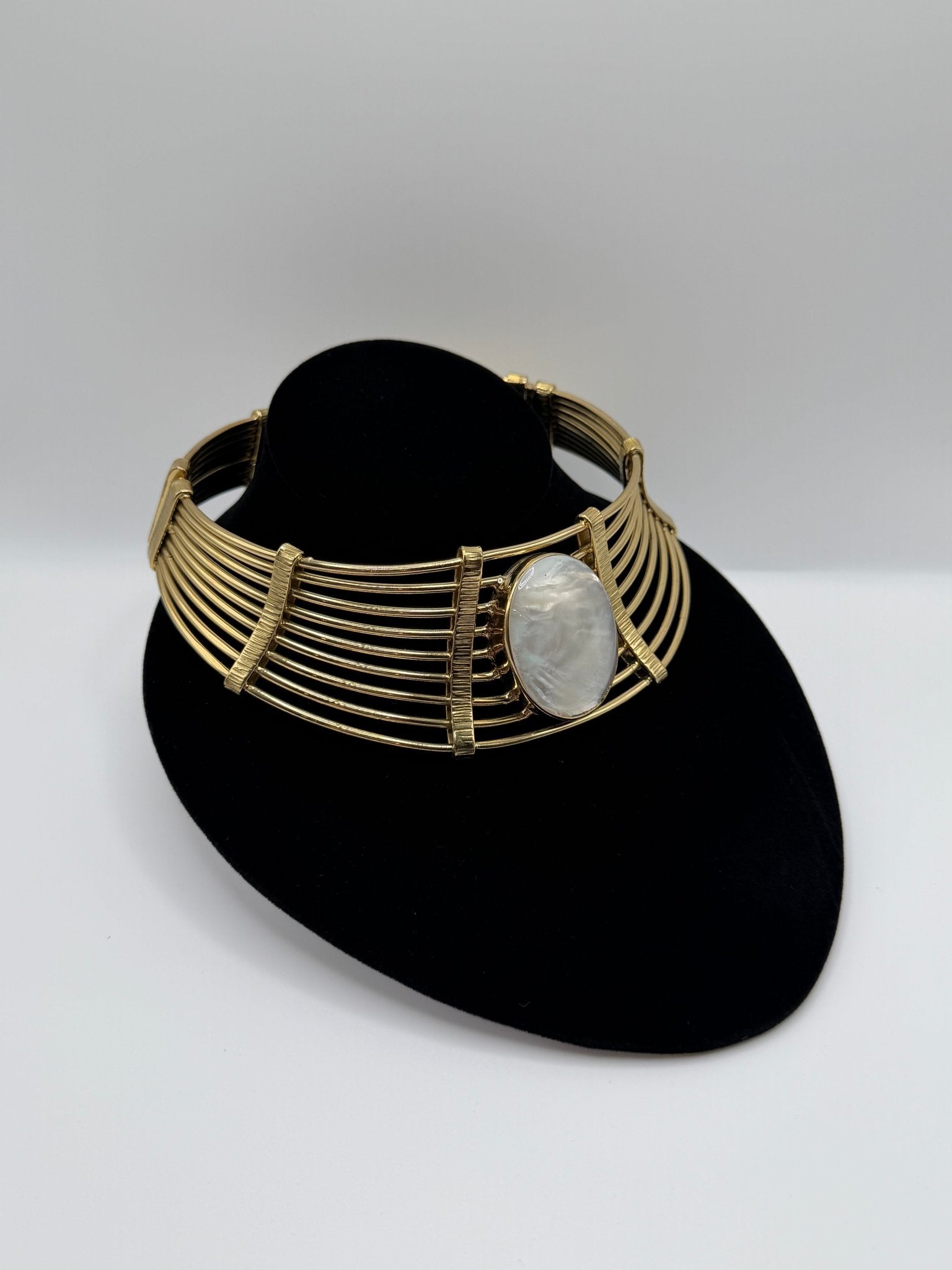 Mother of pearl Lunar Crest Collar - AVA Jewelry