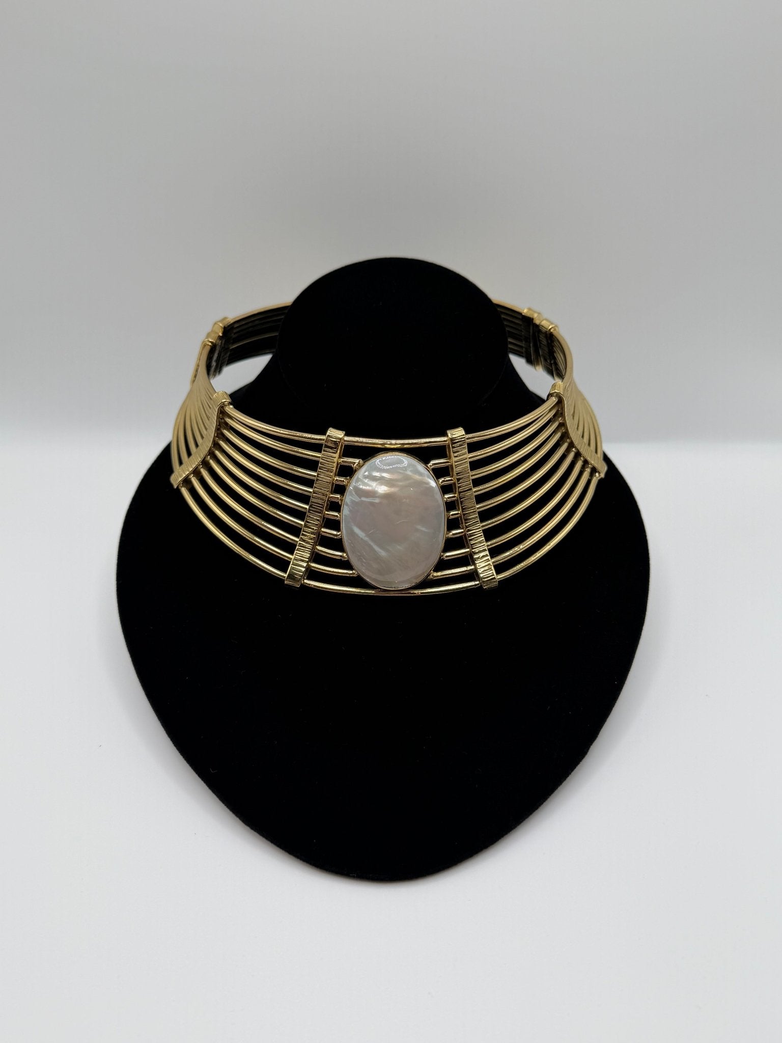 Mother of pearl Lunar Crest Collar - AVA Jewelry