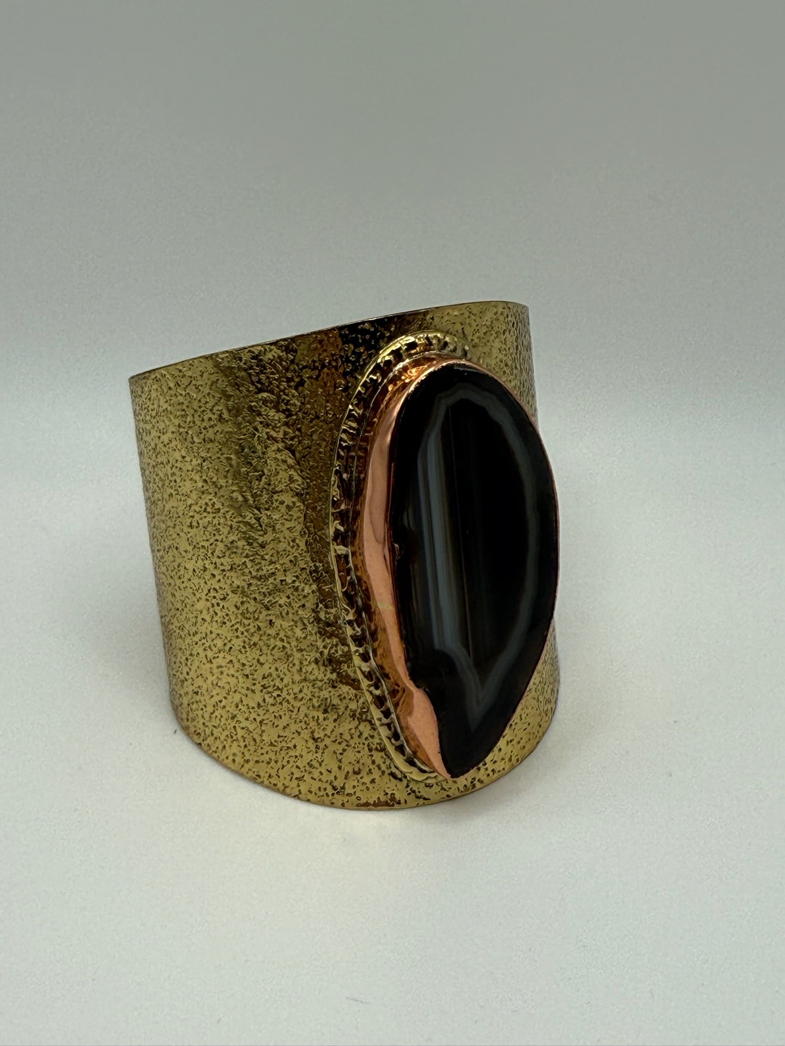 Obsidian Cuff - AVA Jewelry