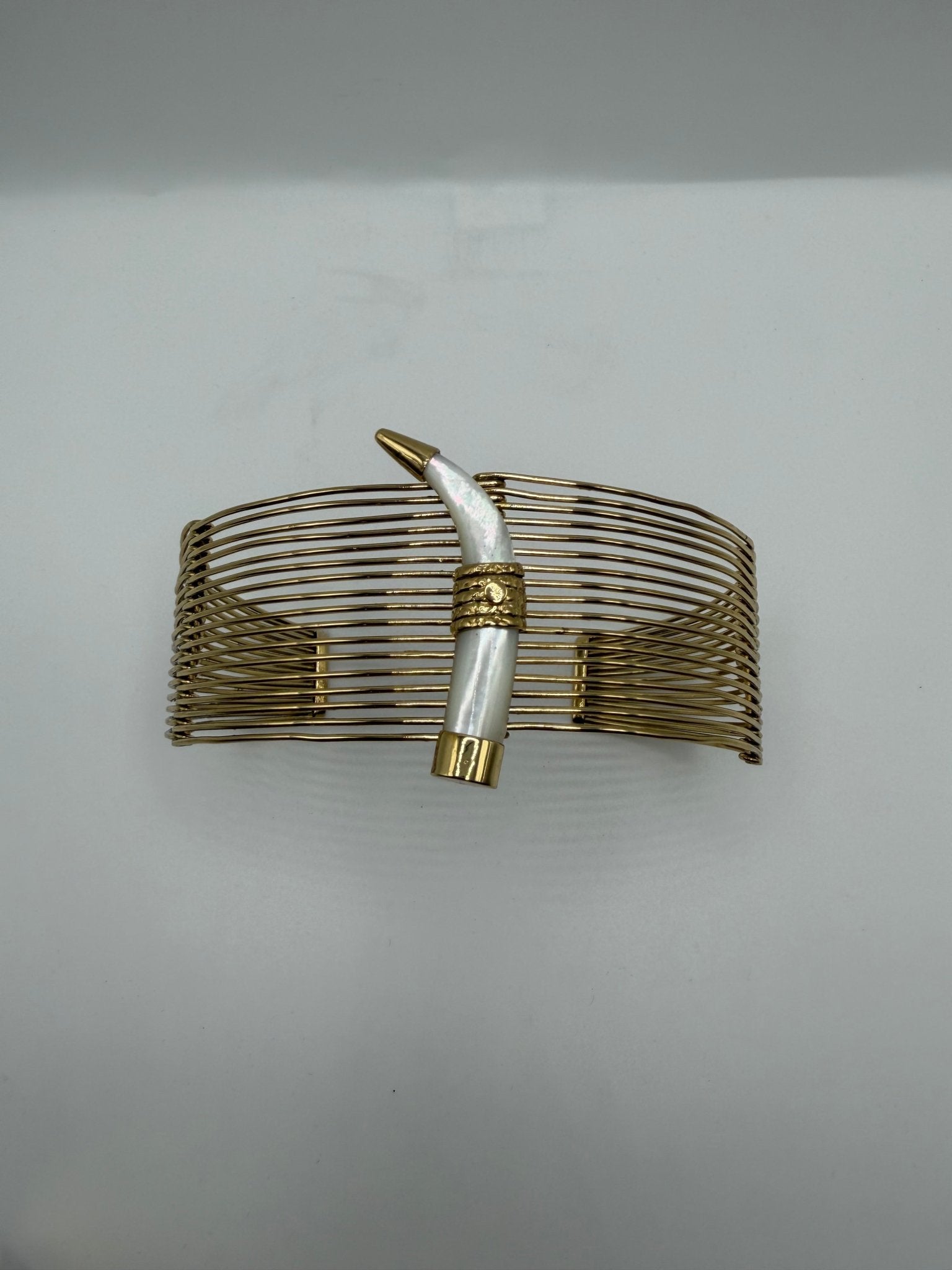 Pearl Horn Arm Band - AVA Jewelry