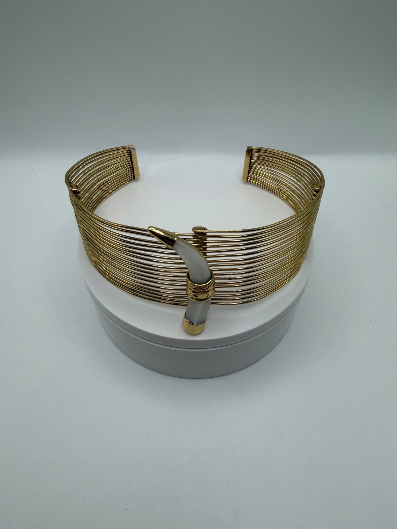 Pearl Horn Arm Band - AVA Jewelry