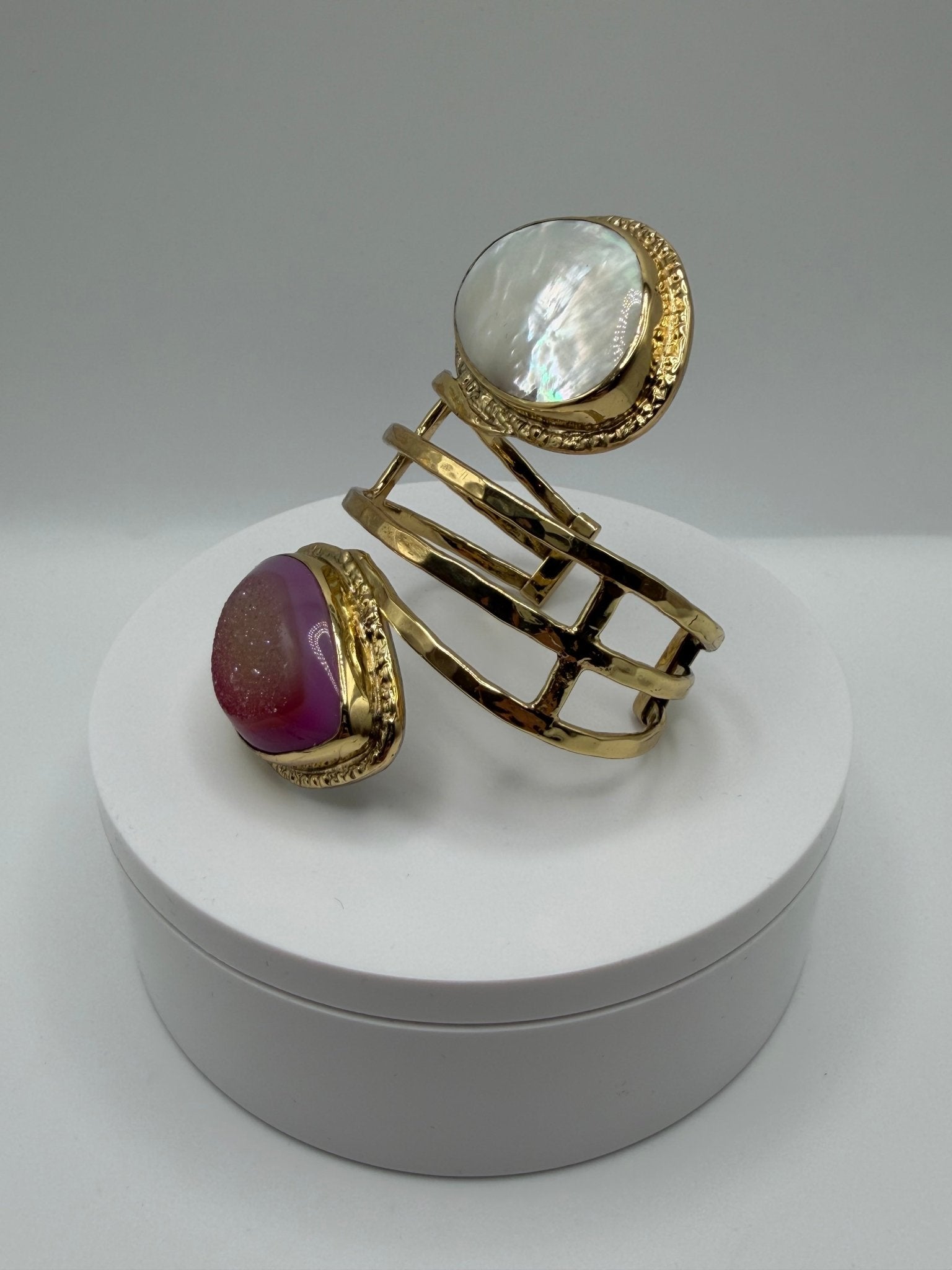 Pink Pearl Harmony Cuff - AVA Jewelry