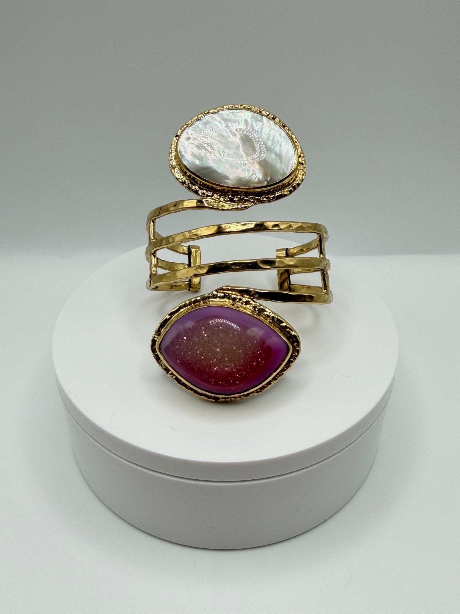 Pink Pearl Harmony Cuff - AVA Jewelry